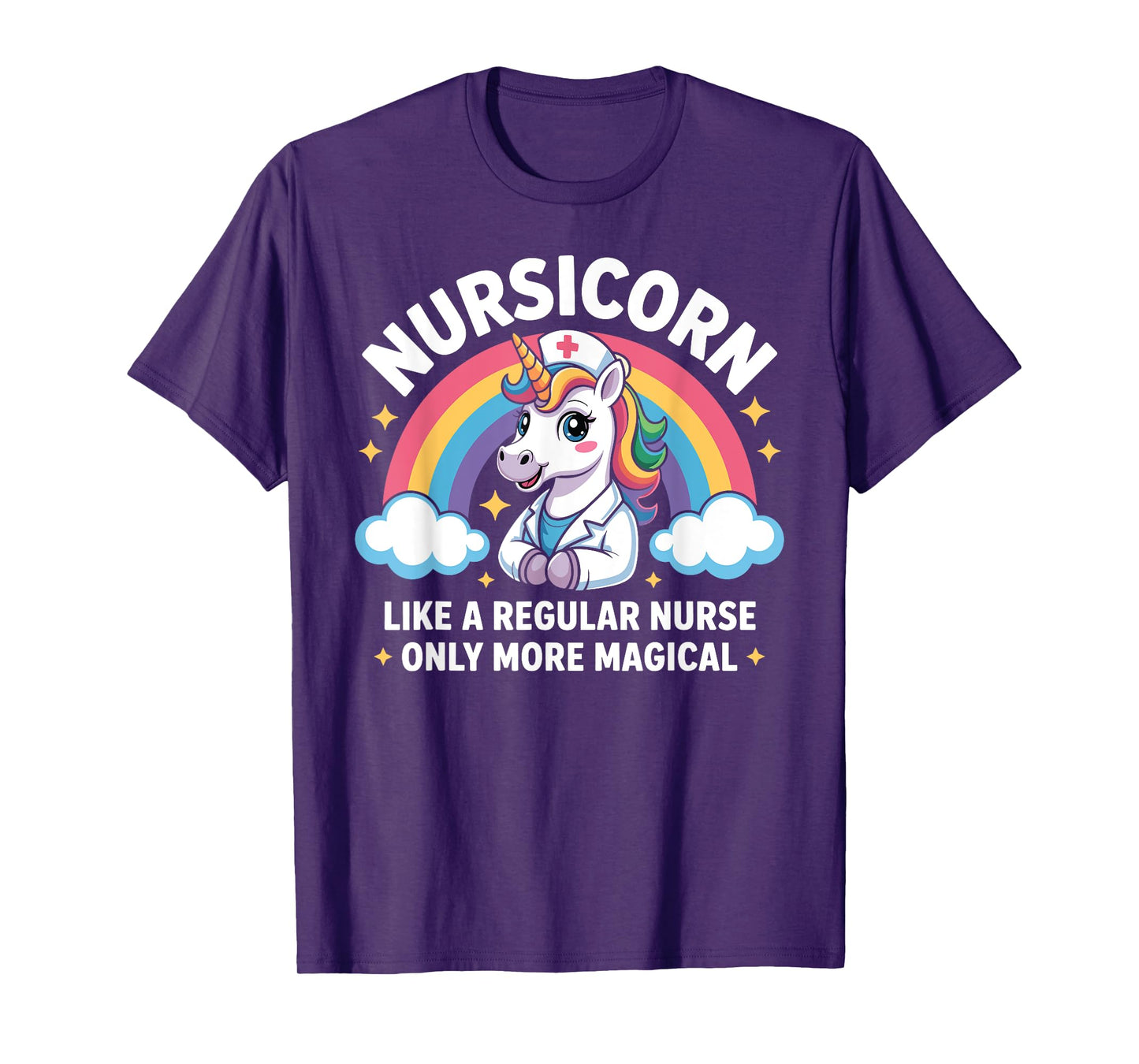 Magical Unicorn Nurse Nursicorn Rainbow RN Nurse Life T-Shirt