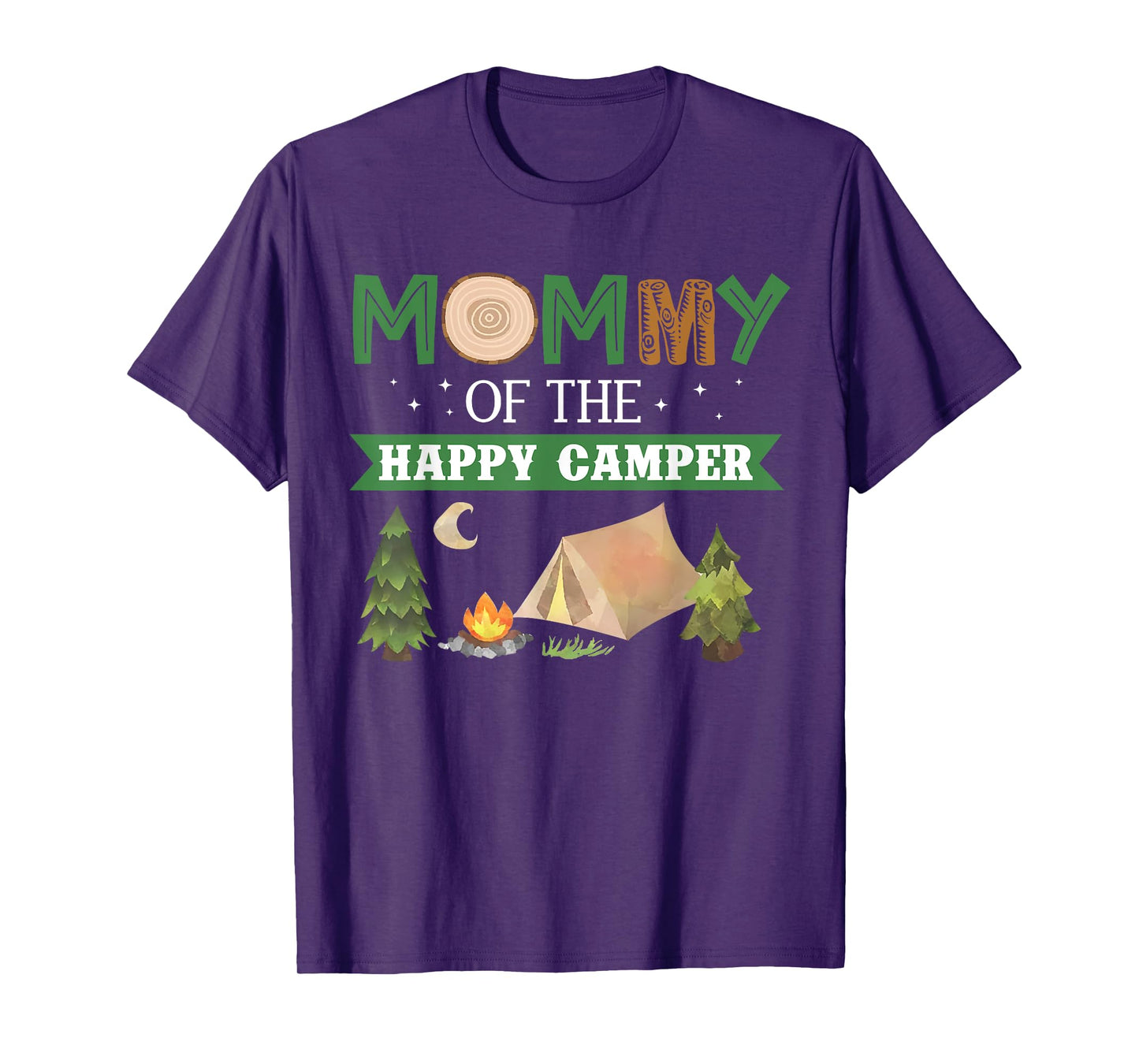 Mommy Of The Happy Camper Shirt Women 1st Bday Camping Trip T-Shirt