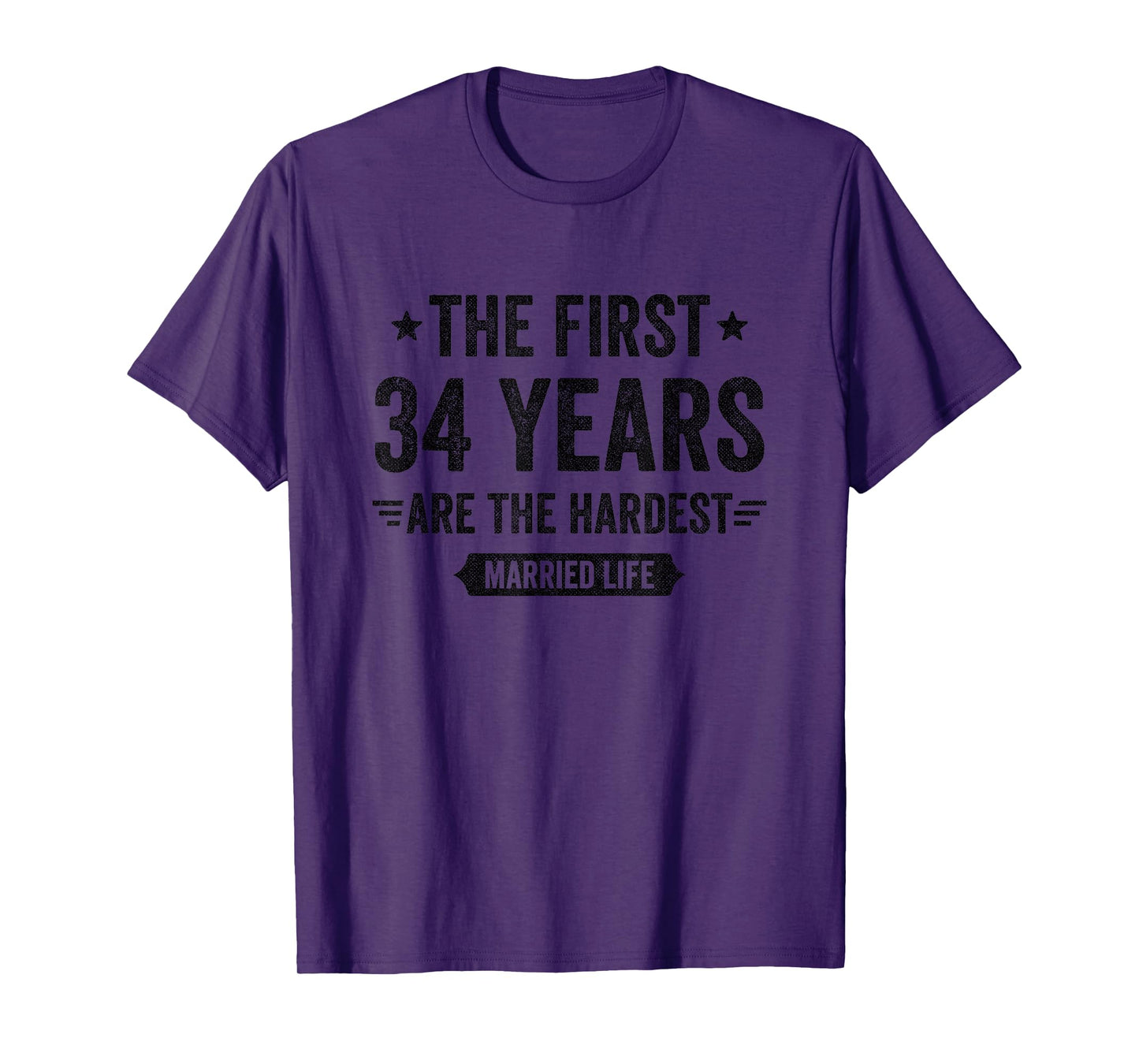 34 Year Wedding Anniversary Married Couples 34th Anniversary T-Shirt