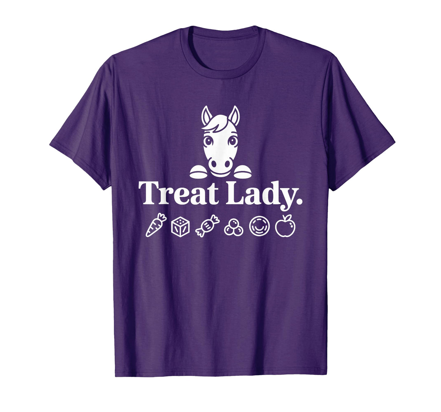 Treat Lady Horse Funny Mom Equestrian Lover Treat Lady Horse T-Shirt