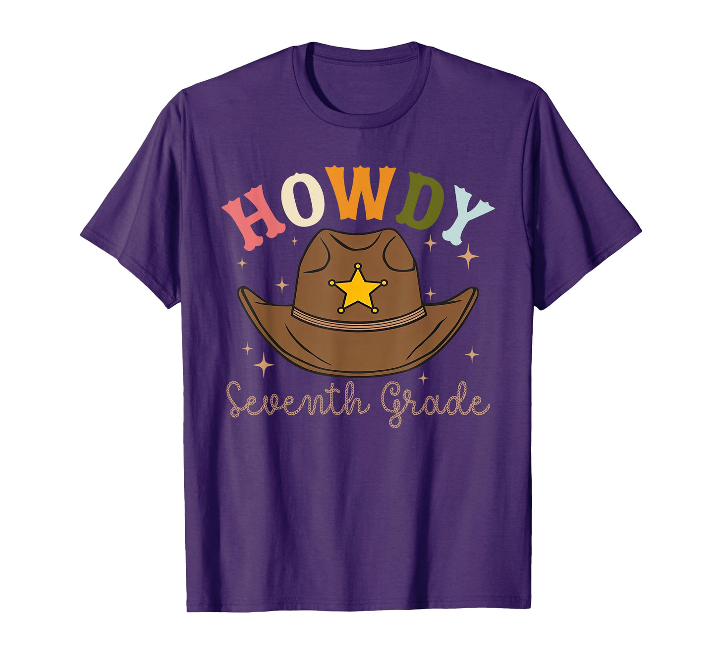 7th Grade Teacher Rodeo Country Western Howdy Seventh grade T-Shirt