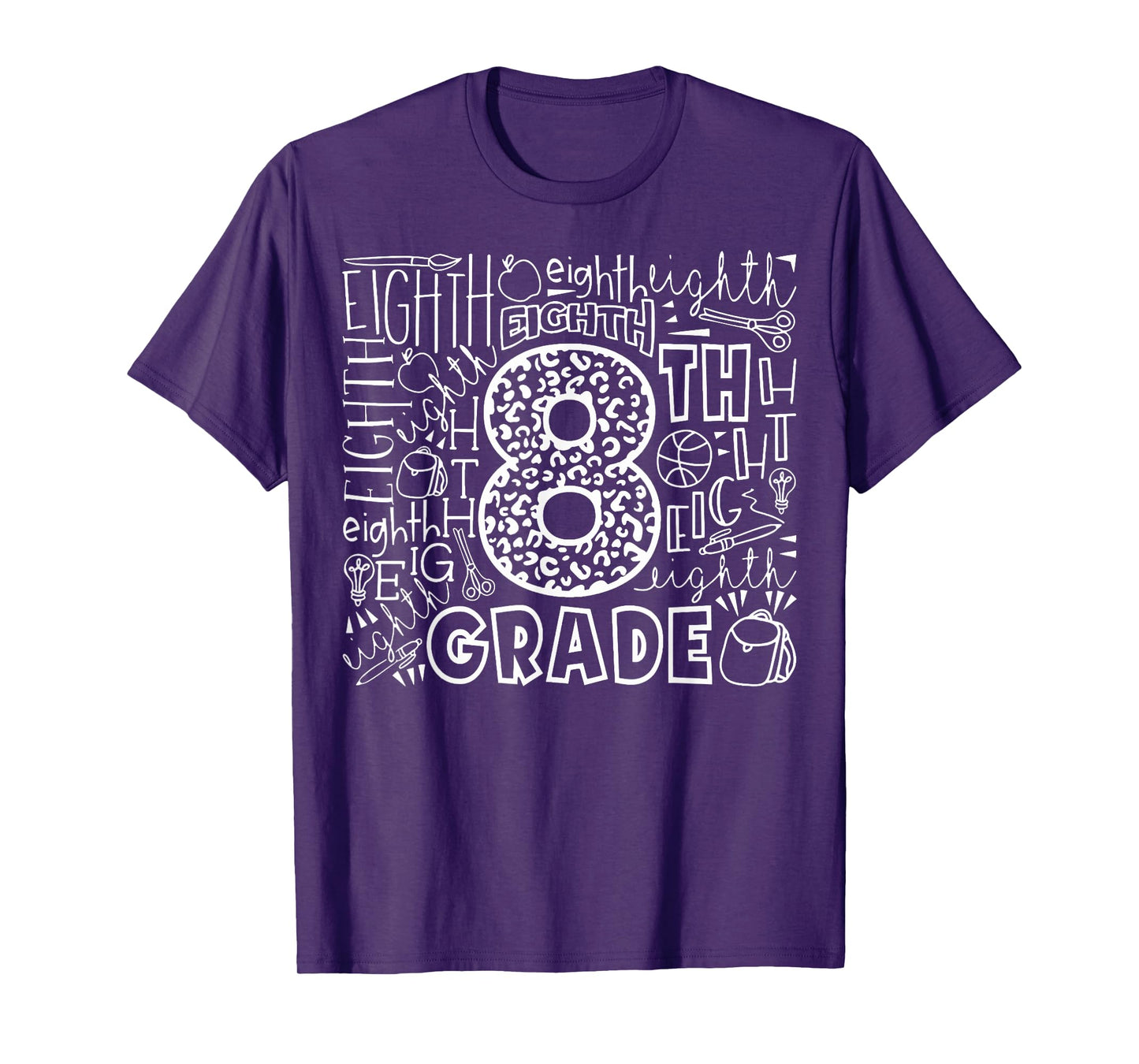 8th Grade Typography Team Eighth Grade Back To School T-Shirt