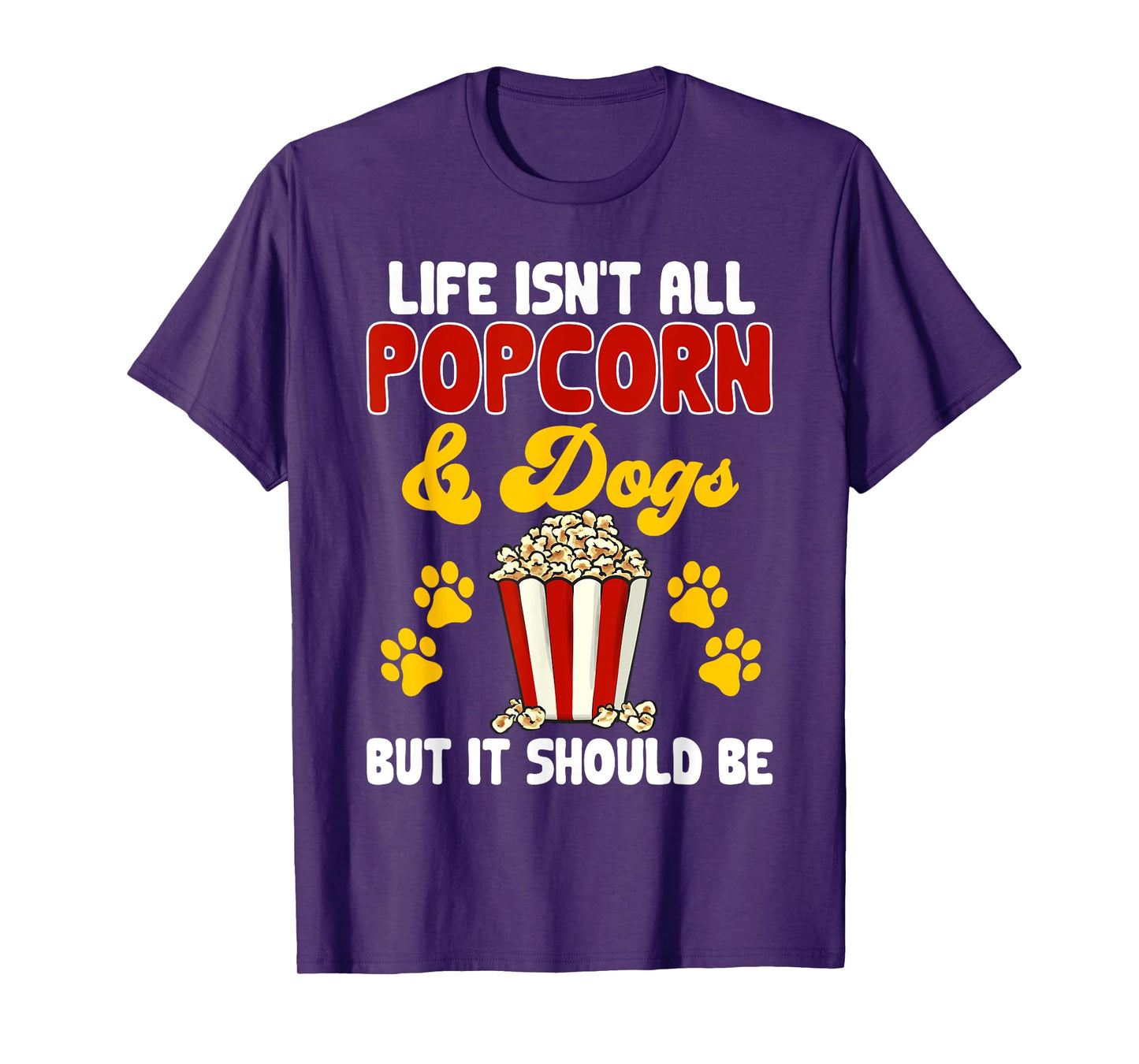 Popcorn Movie Night Snack Dogs Popcorn T-Shirt