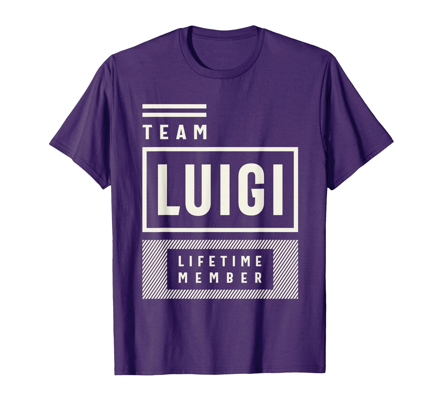 Team Luigi Lifetime Member Funny Name Luigi T-Shirt