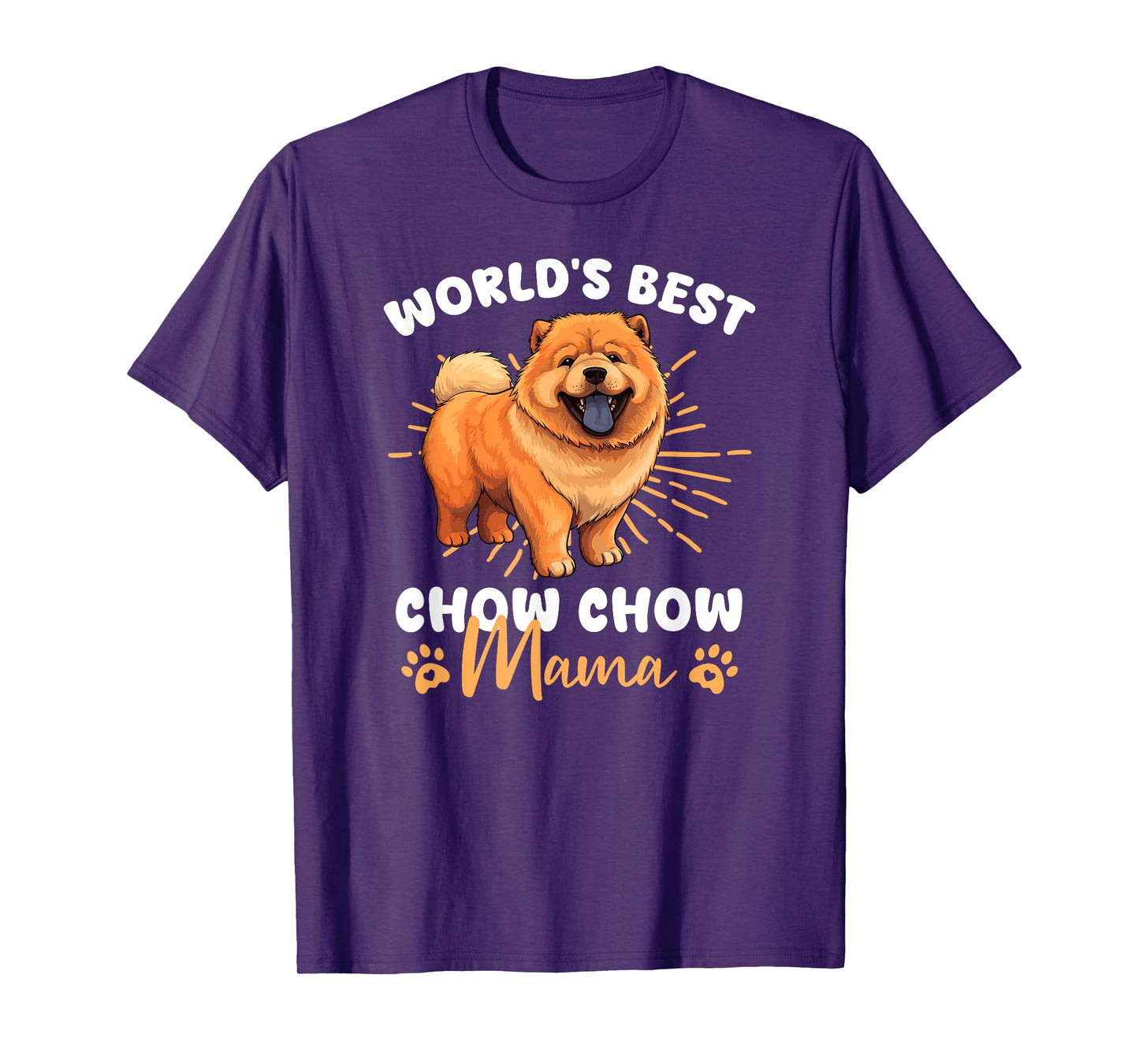 Chow Chow Dog Groovy World's Best Chow Chow mama T-Shirt for Men Women Kids