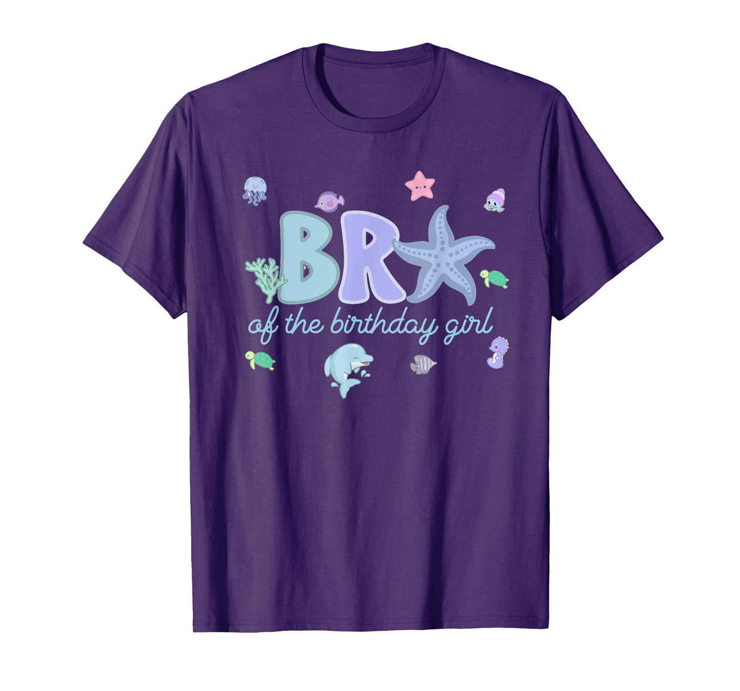 Bro of The Birthday Girl ONE-der The Sea Birthday Toddler T-Shirt