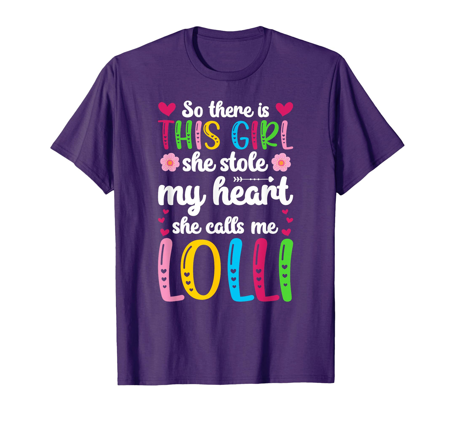 She Calls Me Lolli Grandma Lolli Grandmother T-Shirt