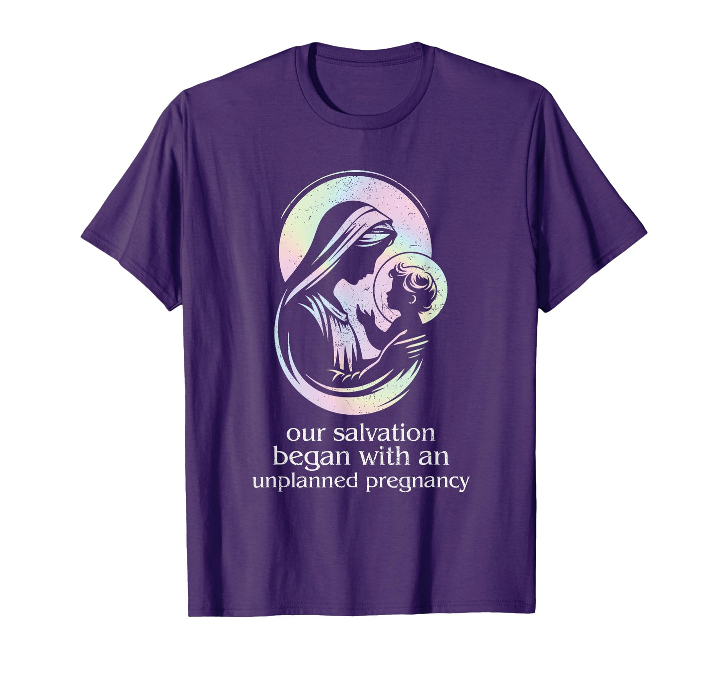 Pro-Life Christian Faith Unplanned Pregnancy Prolife Grunge T-Shirt