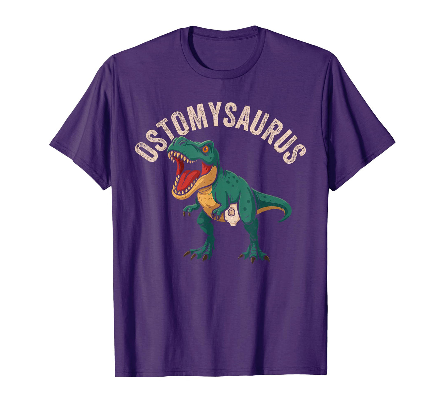 Ostomy Surgery Recovery Ostomysaurus Funny Ostomy Warrior T-Shirt