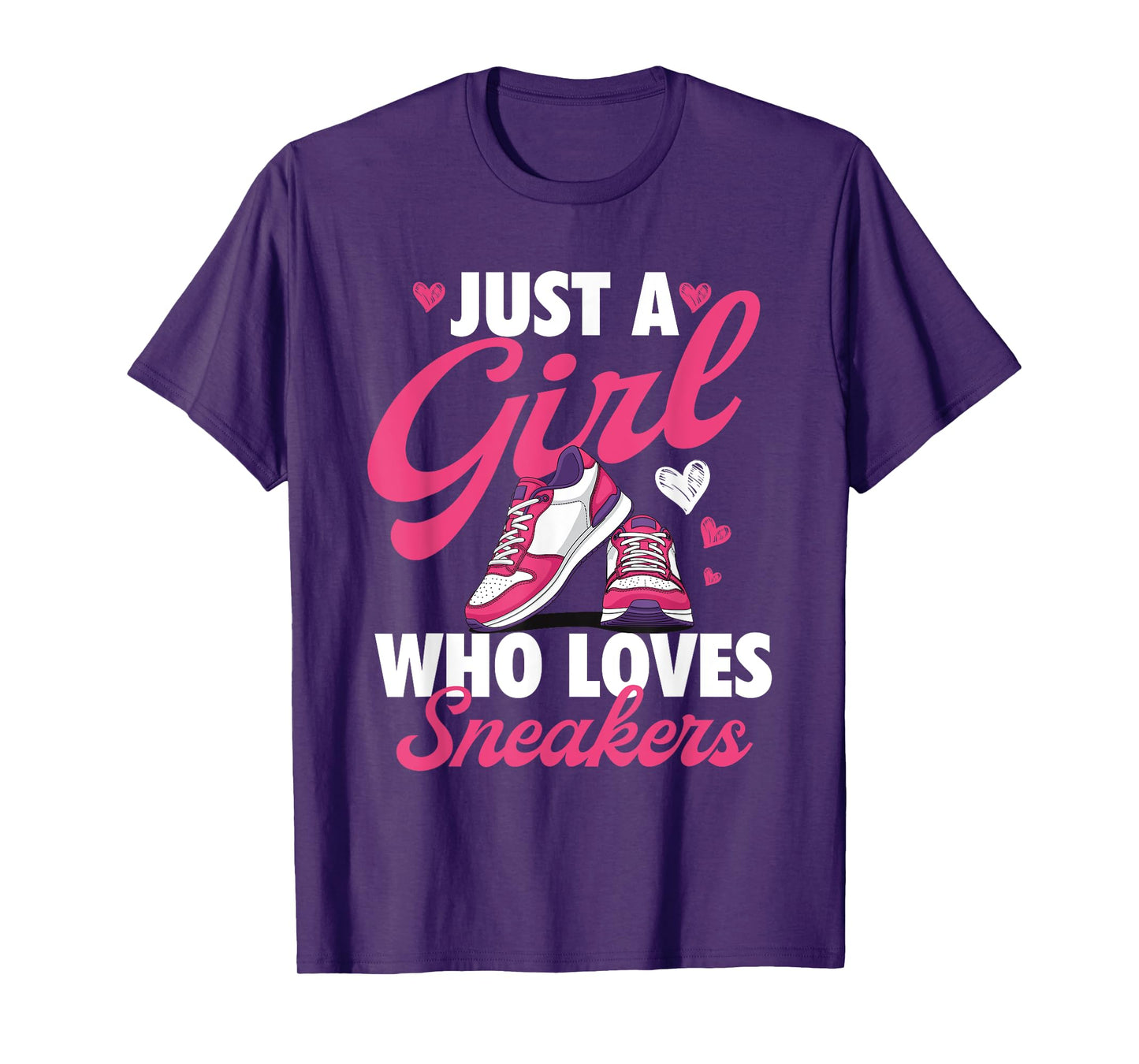 Just A Girl Who Loves Sneakers - Sneaker Head Sneaker Fan T-Shirt