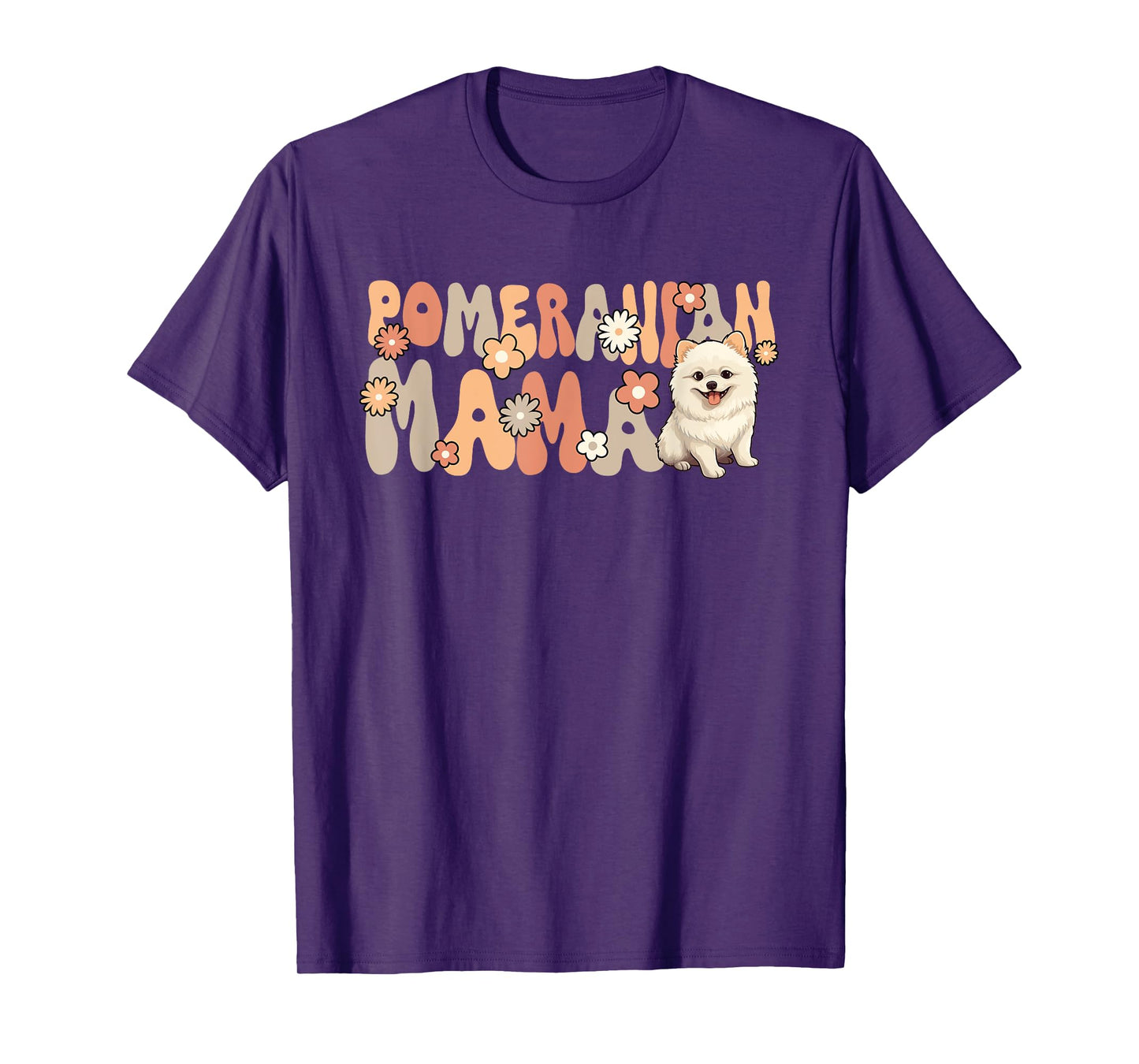 Pomeranian Groovy World's Best Pomeranian Mom T-Shirt