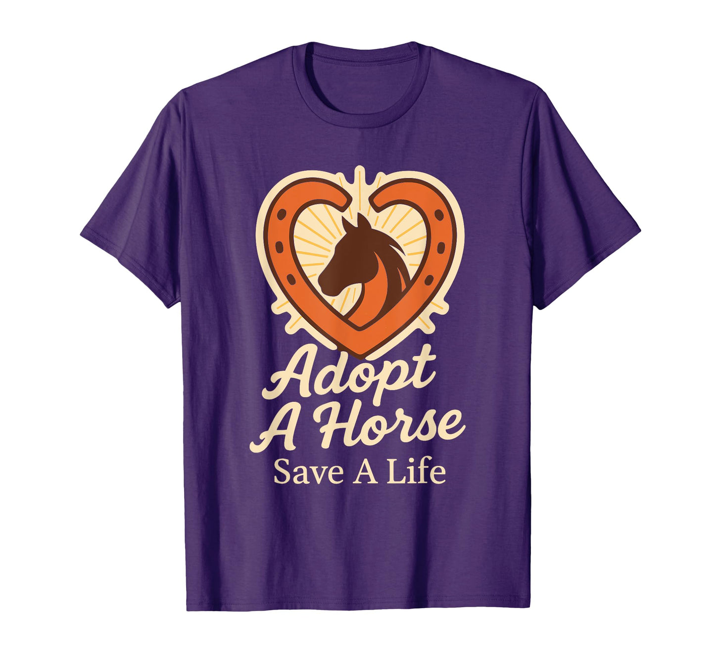 Horse Rescue Animal Sanctuary Equestrian Adoption Pride T-Shirt