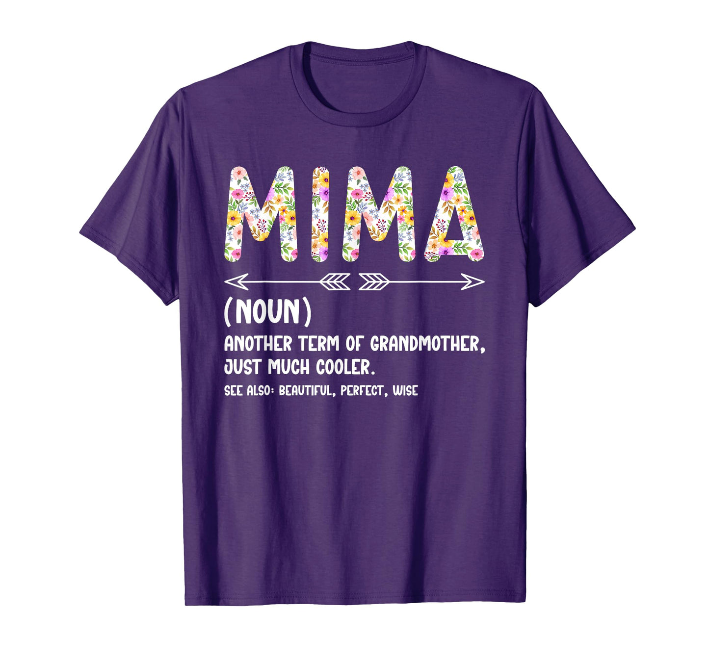 Mima Definition Mima Grandma Mima Grandmother T-Shirt