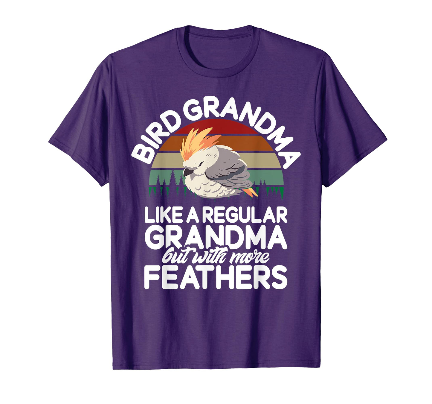Bird Grandma like a regular but with more Feathers Cockatiel T-Shirt