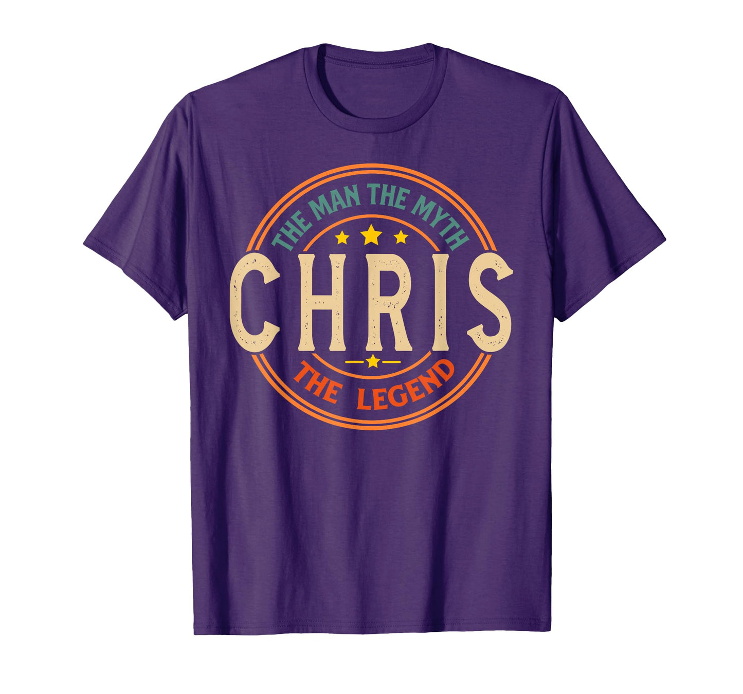 CHRIS The Man The Myth The Legend Vintage Personalized T-Shirt