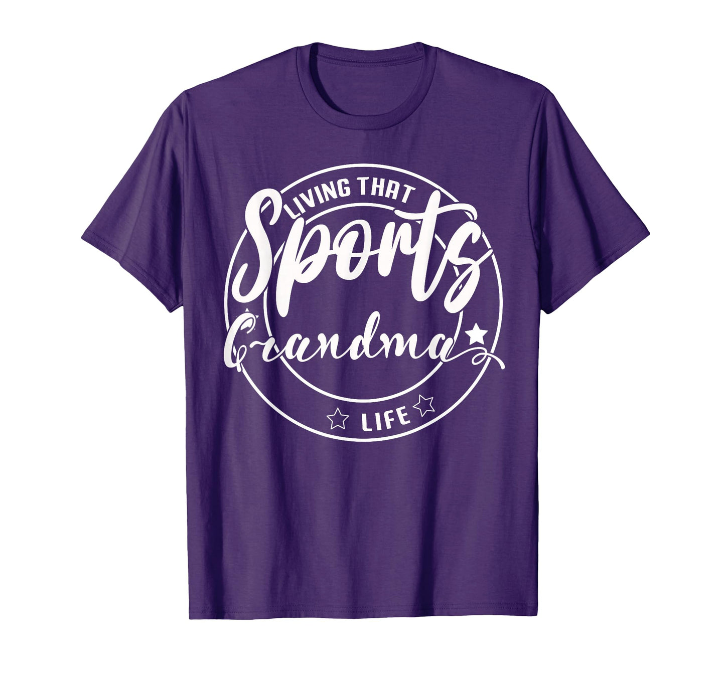 Living That Sports Grandma Life Games Day Mothers Day Sports T-Shirt