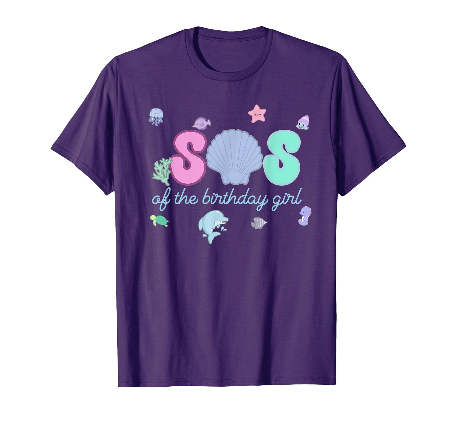 Sis of The Birthday Girl ONE-der The Sea Birthday Toddler T-Shirt