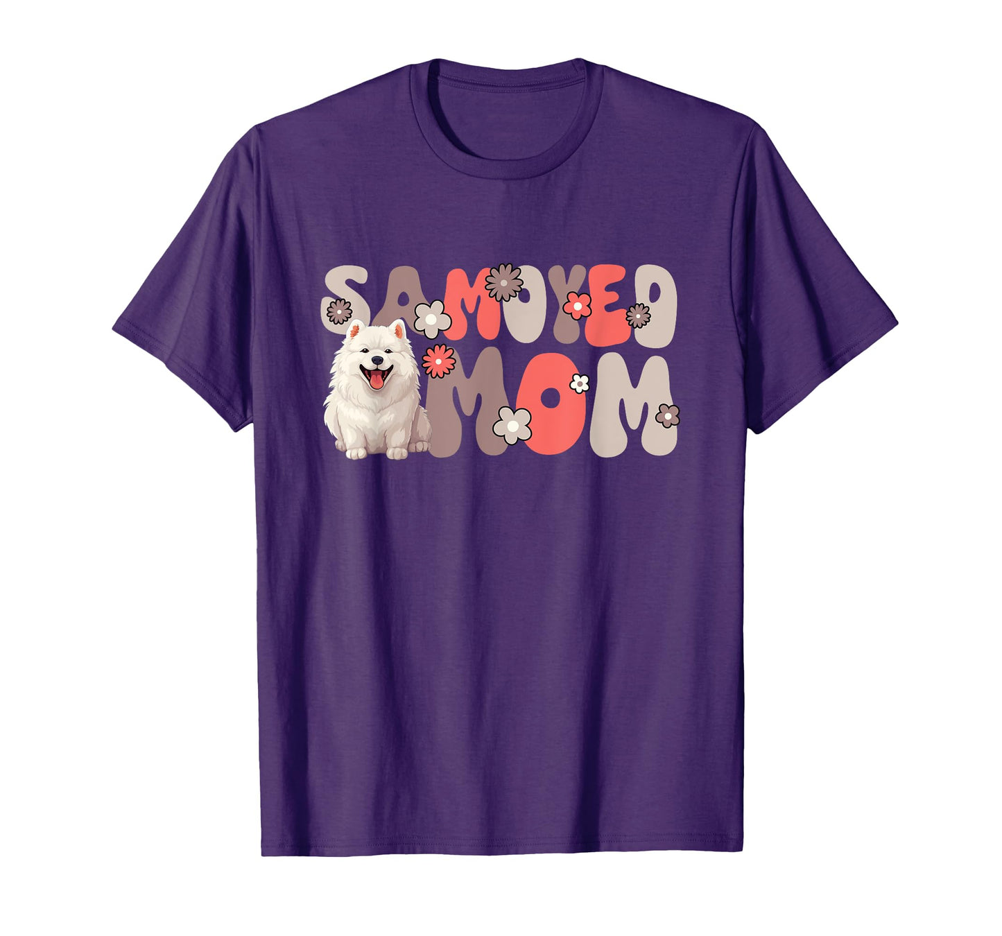 Samoyed Groovy World's Best Samoyed Mom T-Shirt