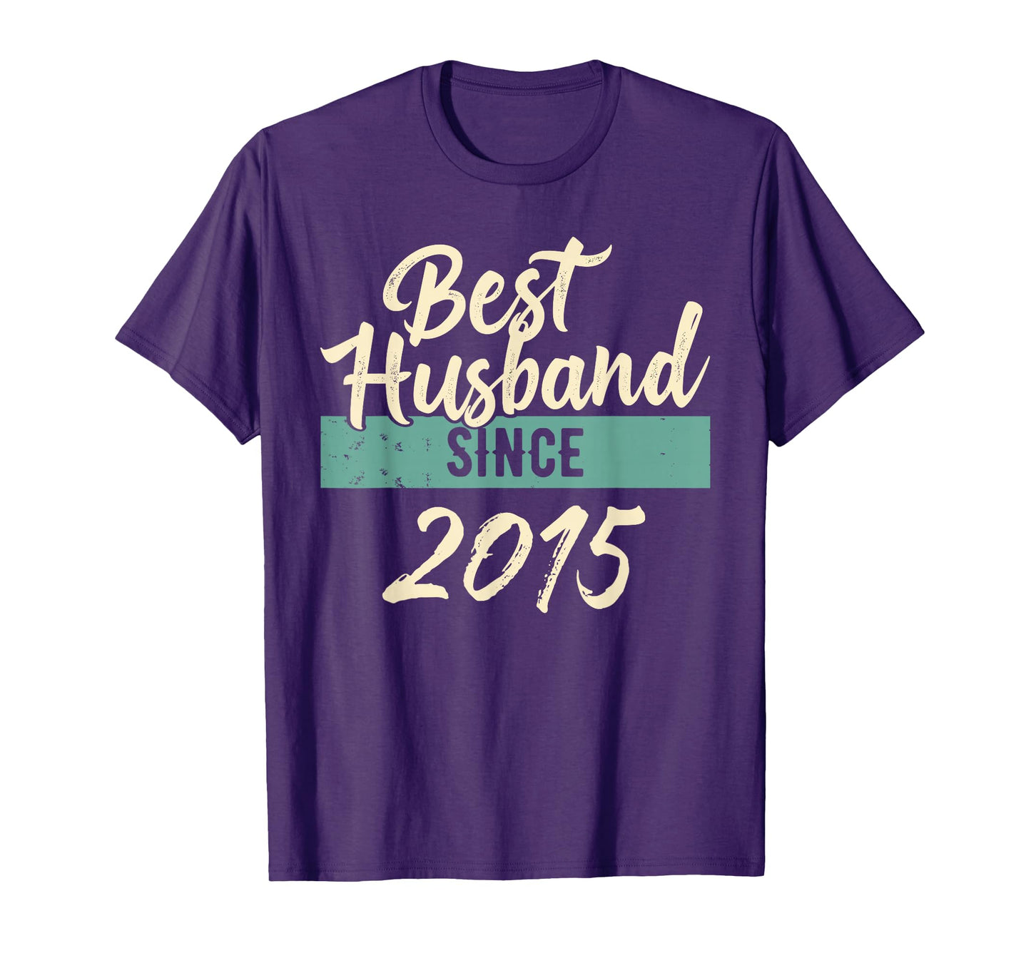 Best Husband Since 2015 Shirt Anniversary for Husbands T-Shirt