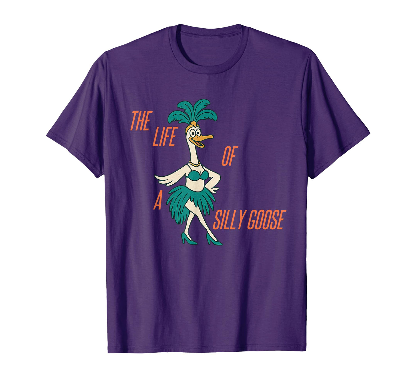 The Life of A Silly Goose Funny Trendy Meme Show Girl T-Shirt