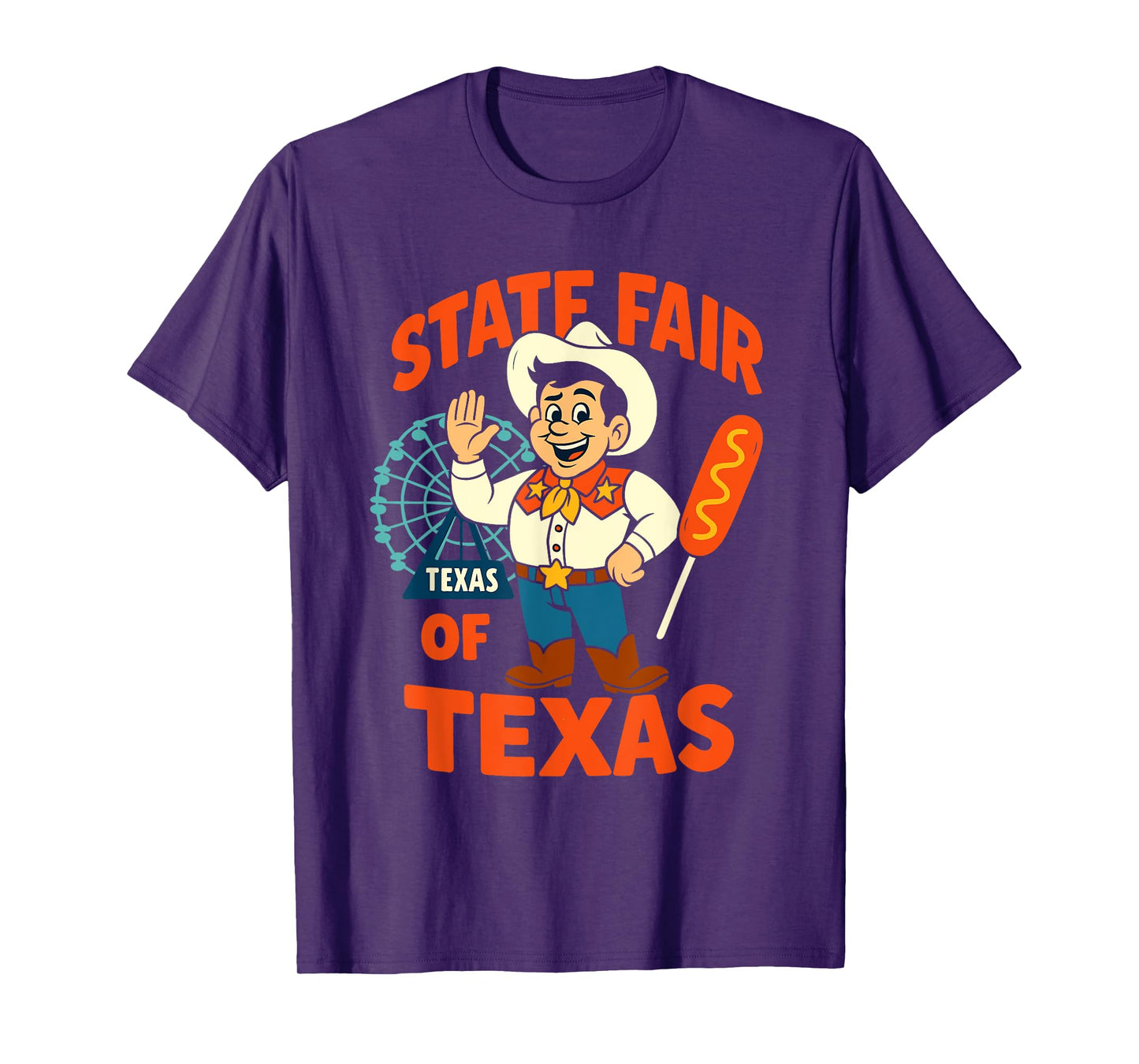 State Fair of Texas Corn Dog Funny Fair Day Men, Women, Kids T-Shirt