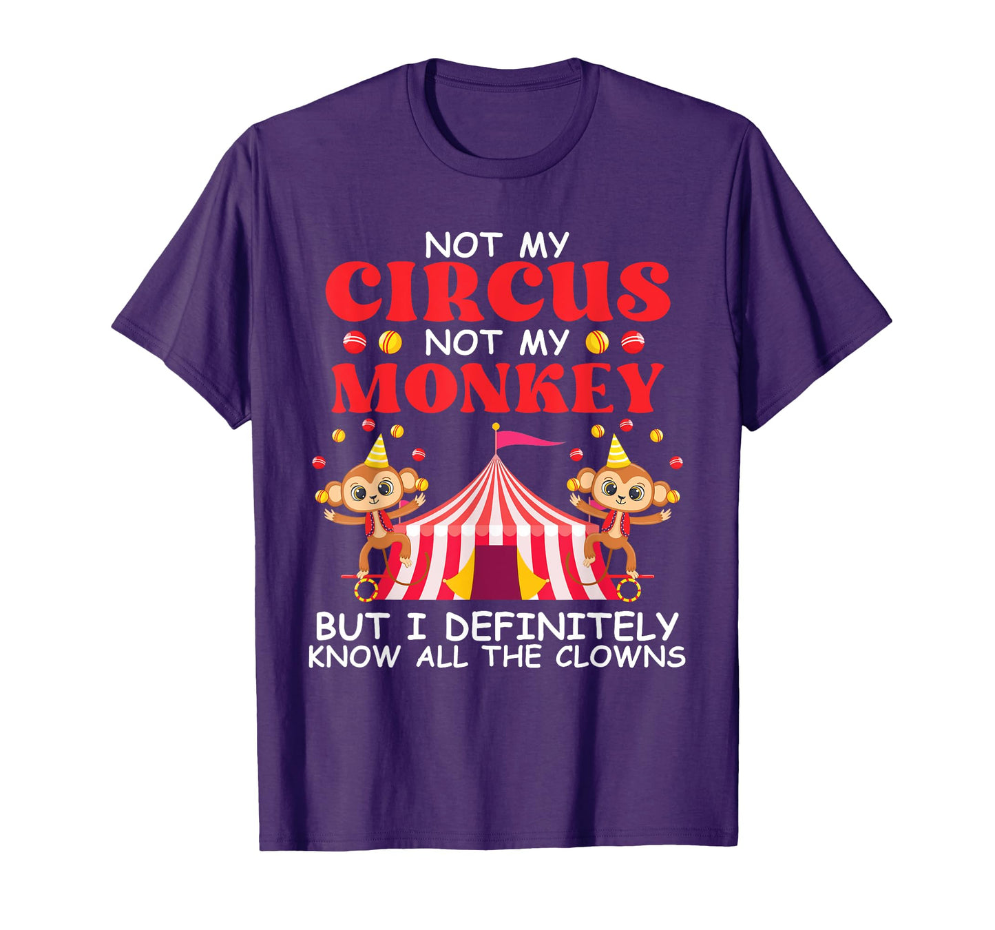 Not My Circus Not My Monkeys But I Know All The Clowns T-Shirt