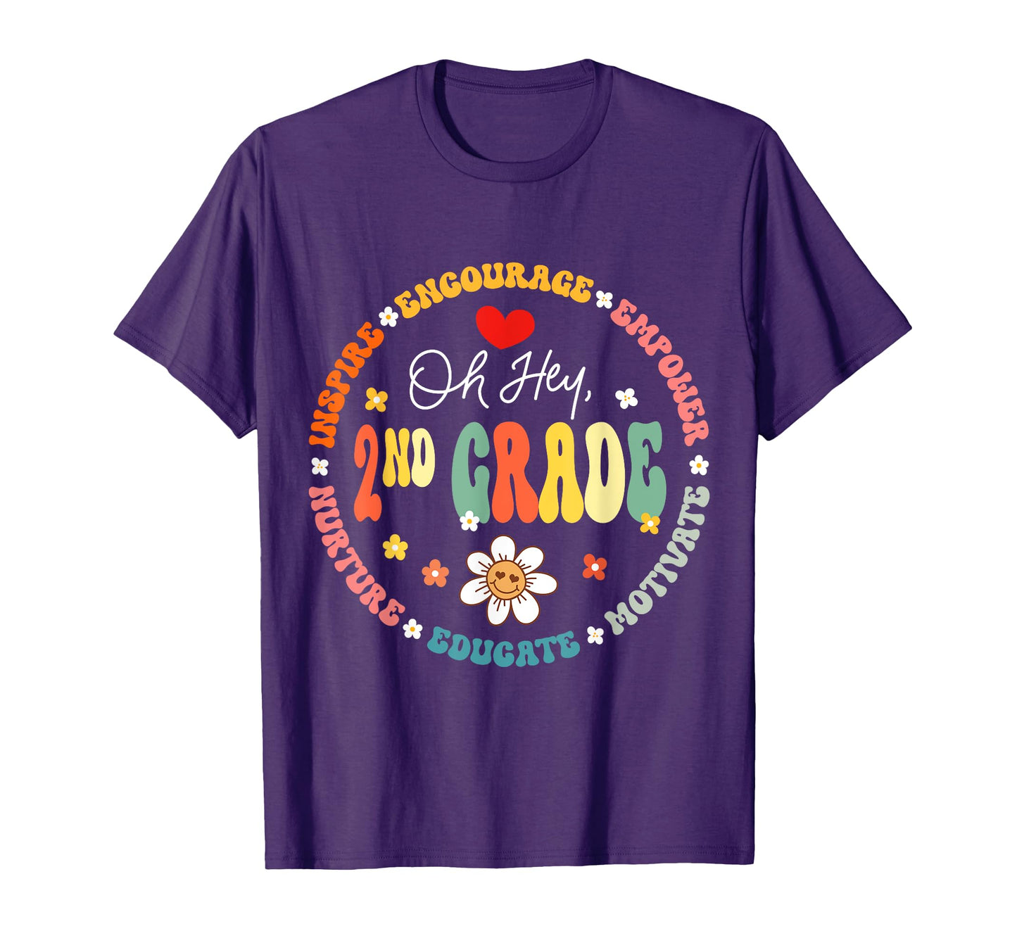 Second Grade Teacher Oh Hey 2nd Grade Life 1st Day Of School T-Shirt