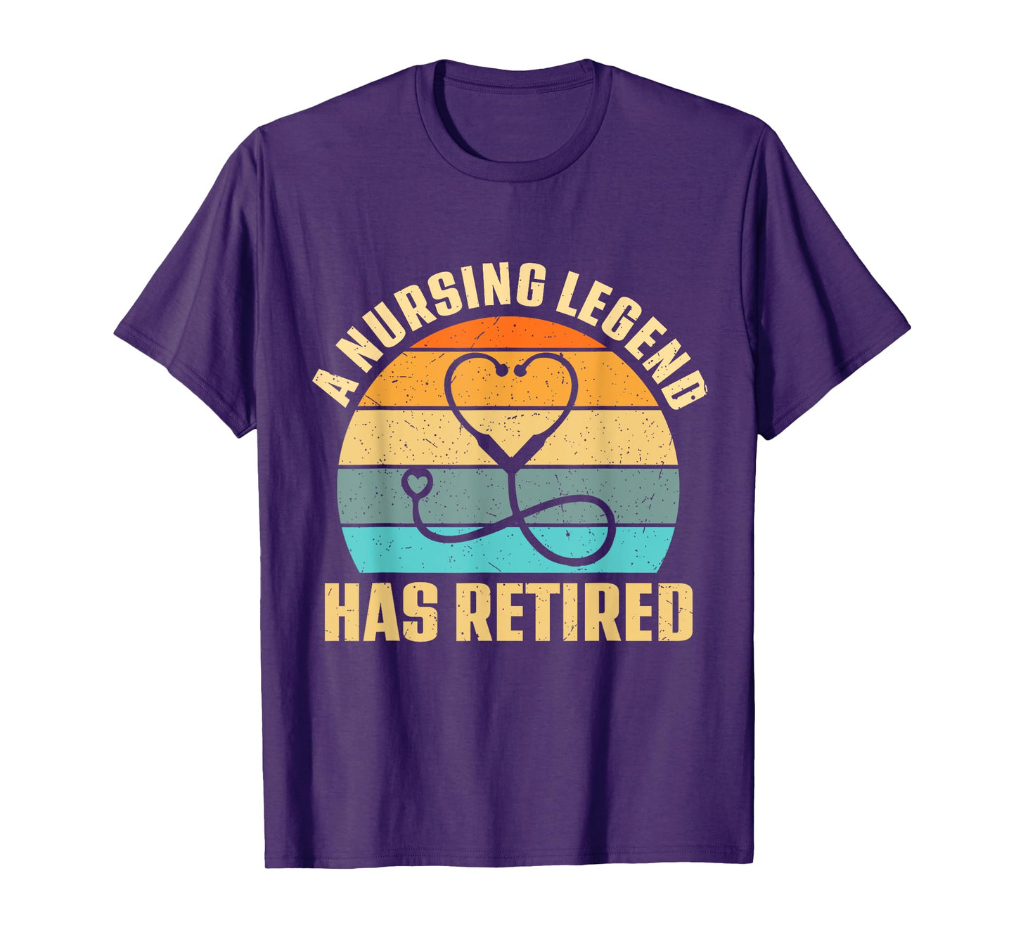 A Nursing Legend Has Retired Funny Retro Vintage Nurse Women T-Shirt