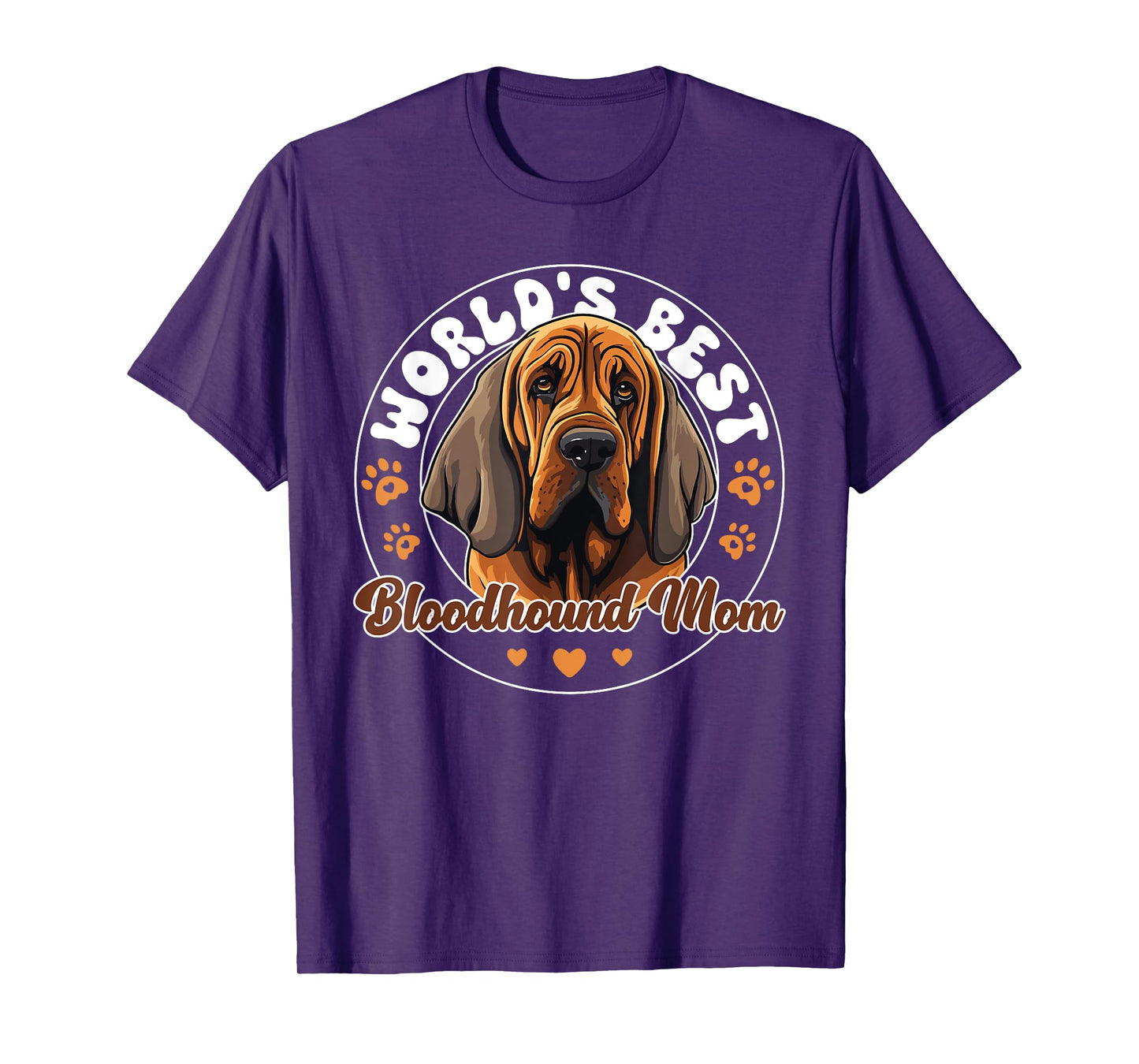 Bloodhound Groovy World's Best Bloodhound Mom T-Shirt