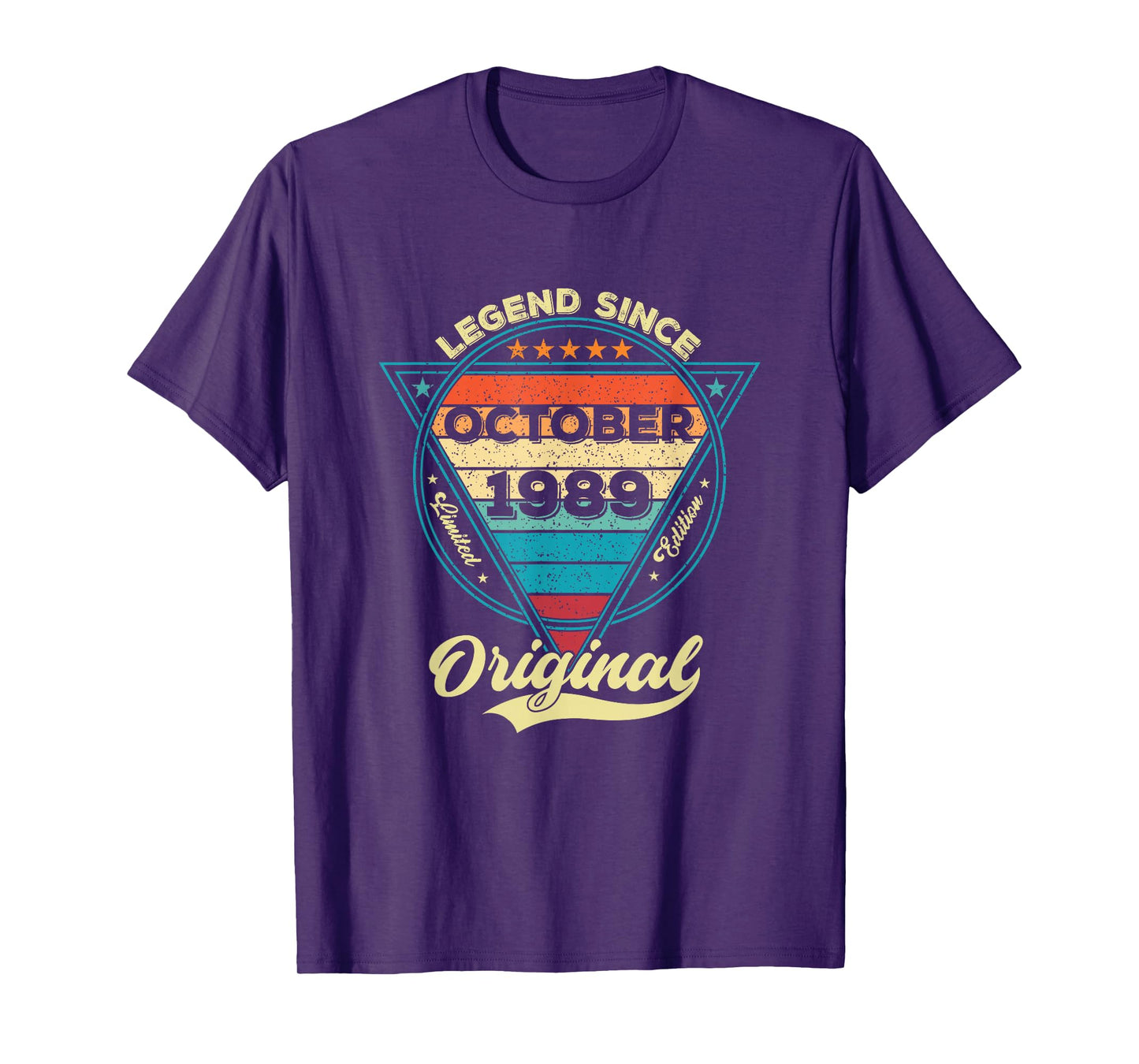 Vintage 36th Birthday Legend Since October 1989 T-Shirt