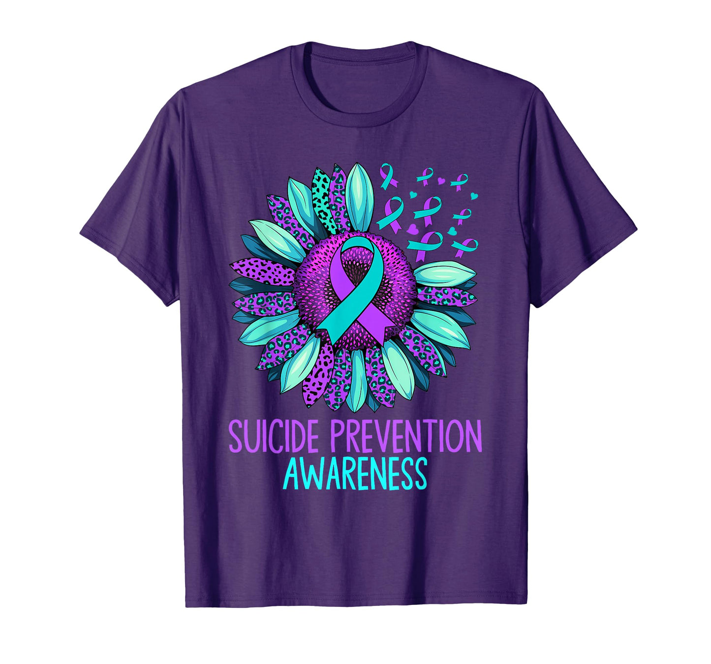 Vintage Sunflower Suicide Prevention Awareness Men Women T-Shirt
