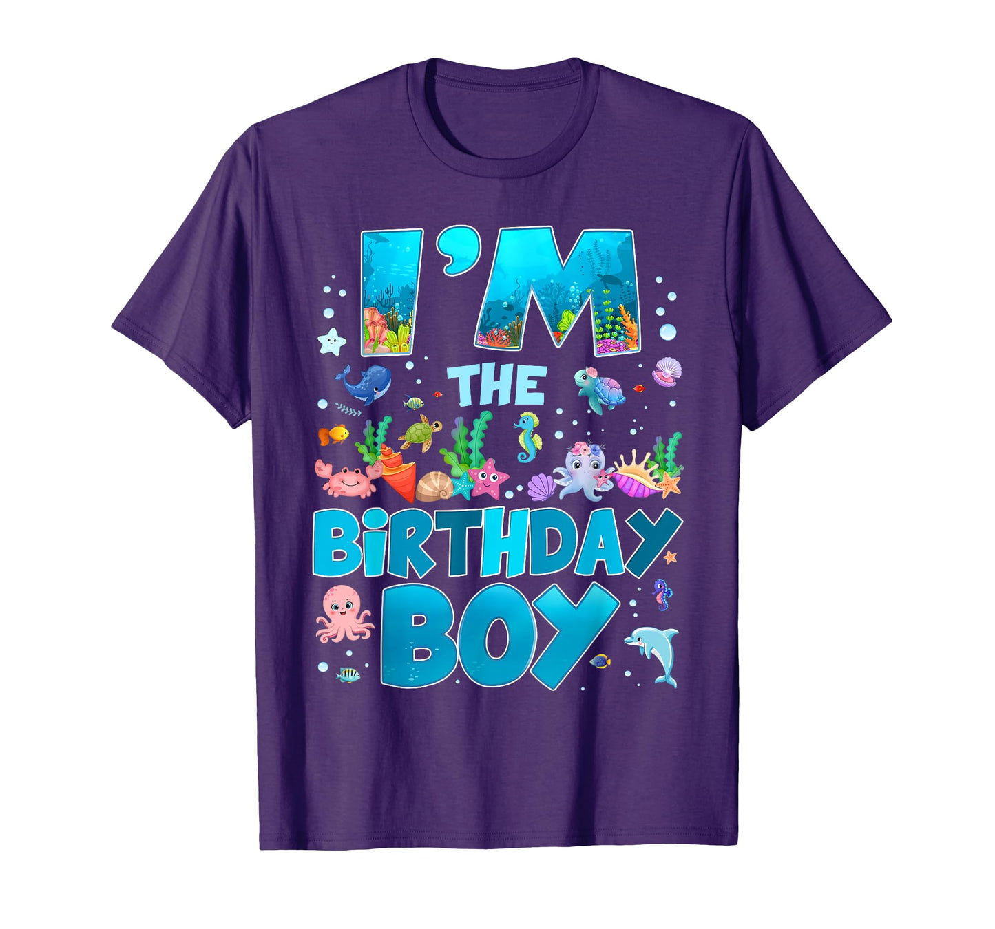 I'm The Birthday Boy Ocean Animal Wildlife Birthday Family T-Shirt