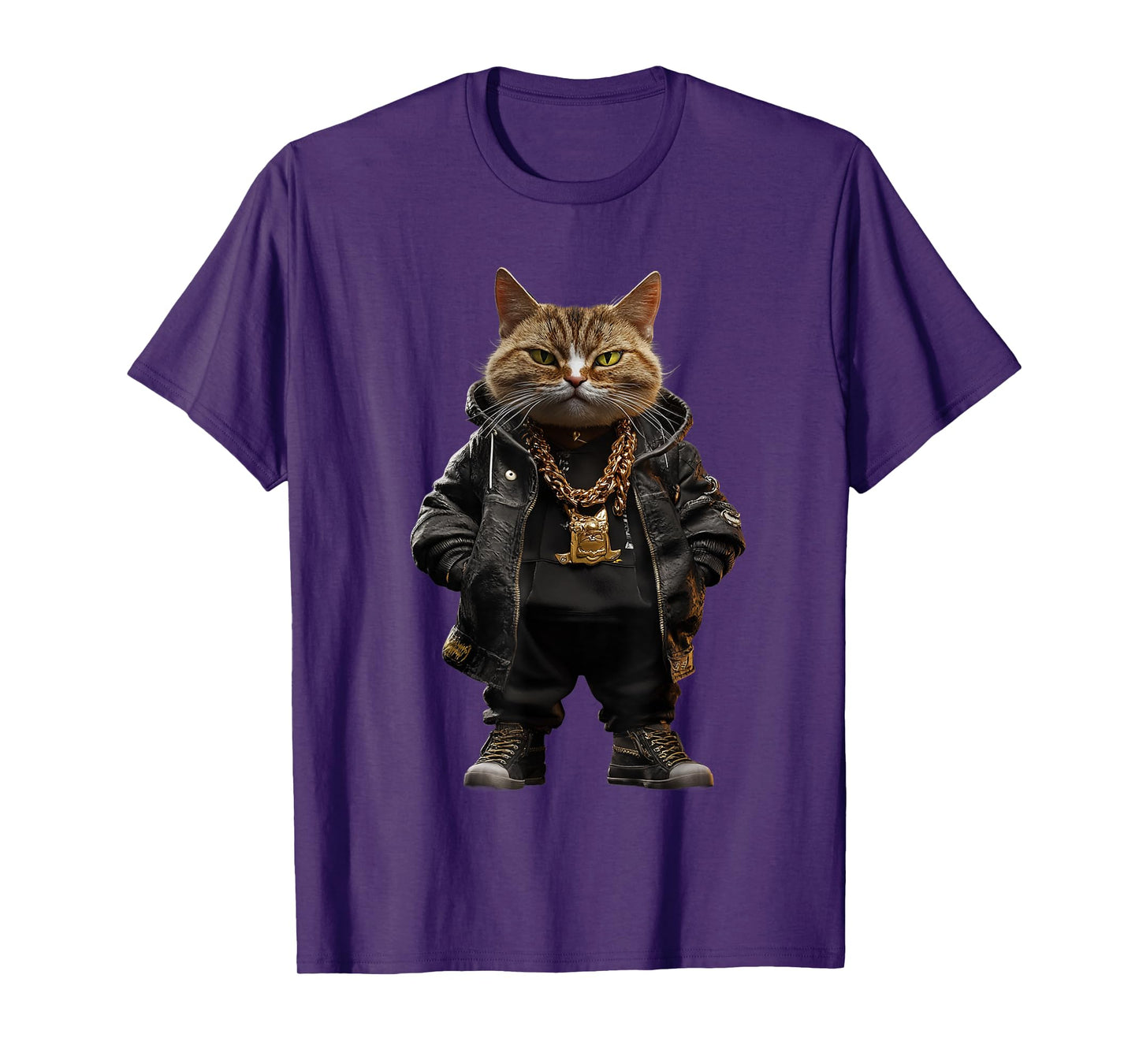 Thug Gangster Life Cat For Hip Hop Fans Meme and Cat lovers T-Shirt for Men Women