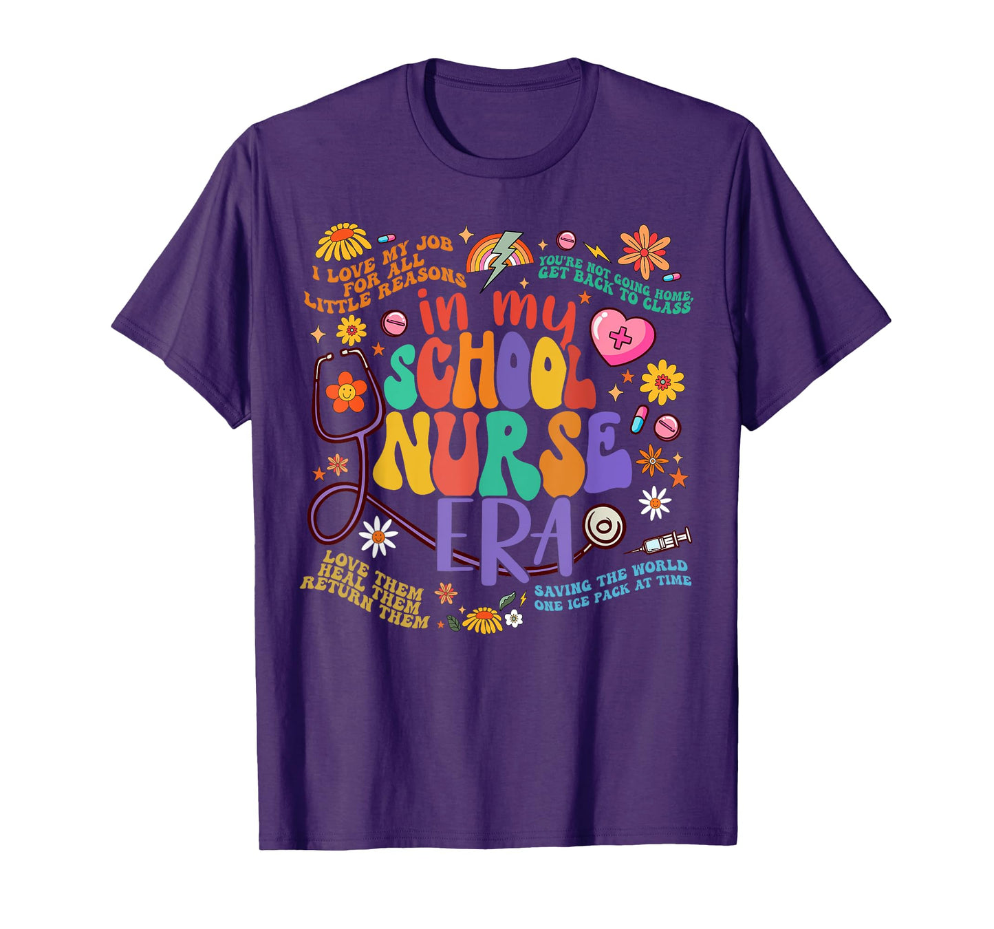 Women In My School Nurse Era School Nurse Week 2024 T-Shirt