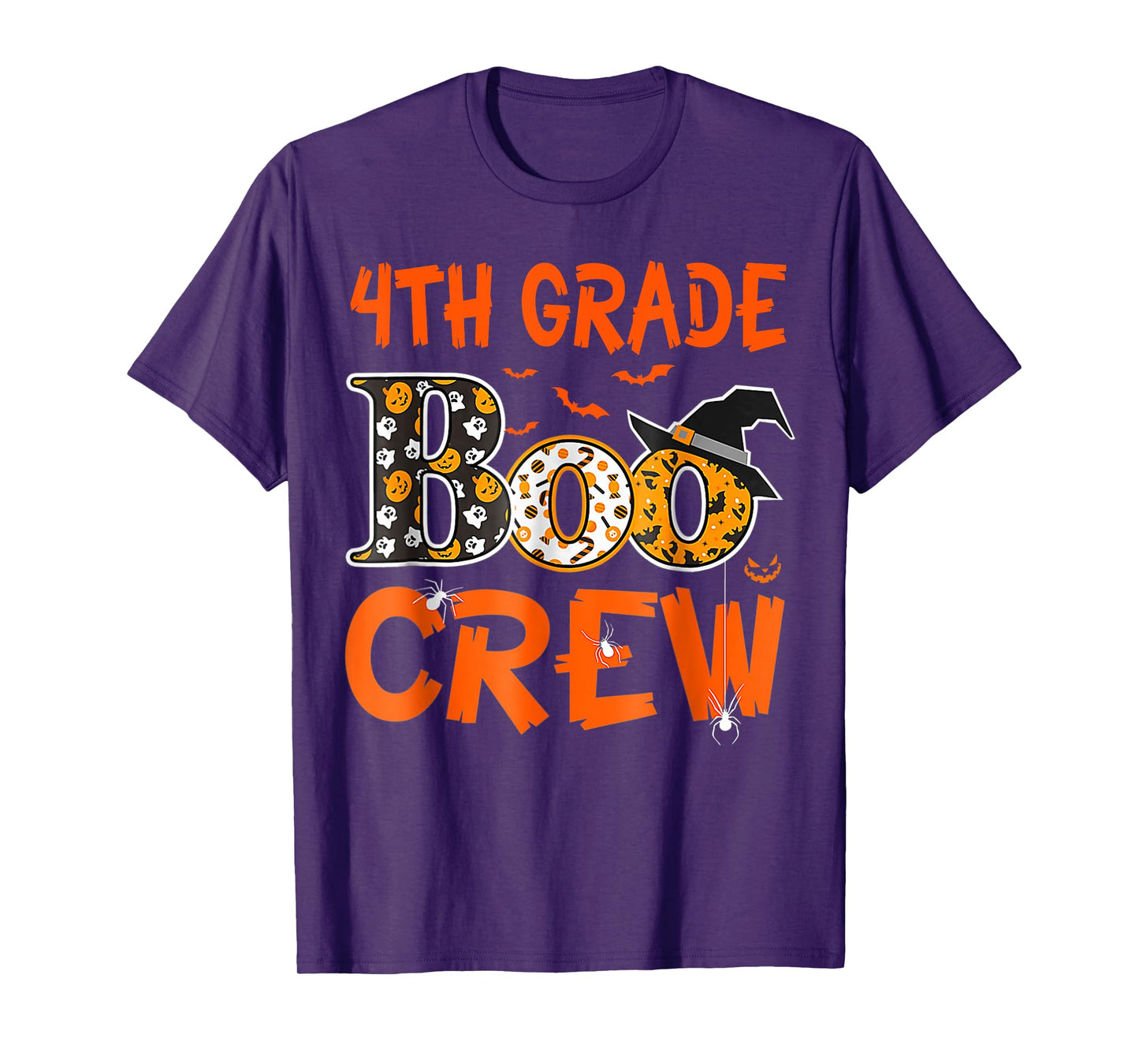 4th Grade Boo Crew Teacher Student Funny Halloween T-Shirt