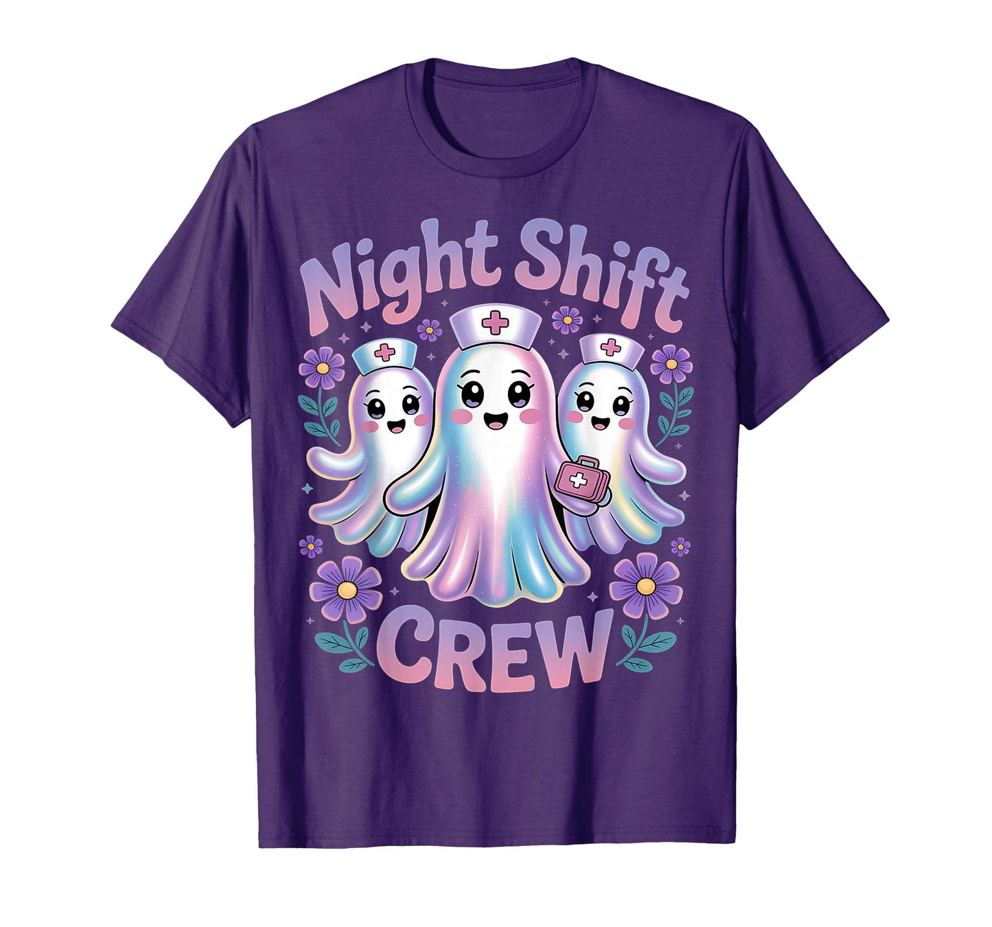 Halloween Nurse Shirt ICU RN OBGYN Medical Night Shift Crew T-Shirt