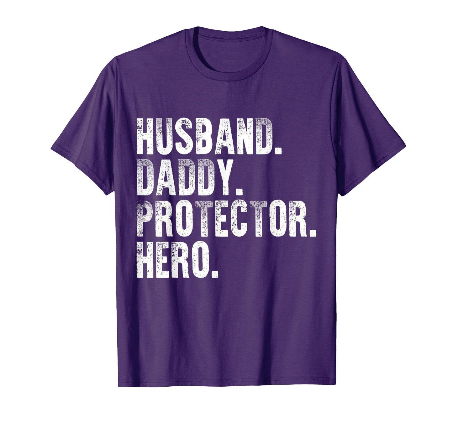 Husband Daddy Protector Hero Funny Father's Day Mens T-Shirt
