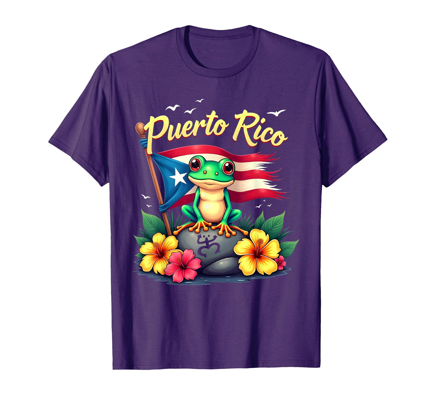 Hispanic Heritage Month Puerto Rico Coqui Frog Taino Symbol T-Shirt