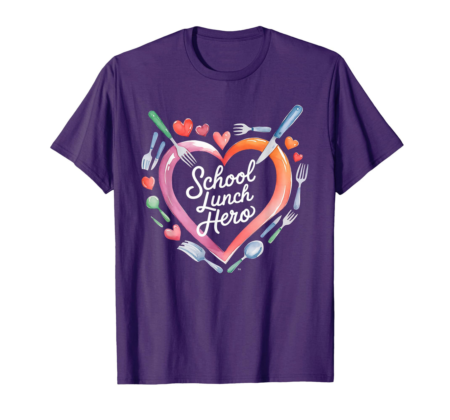 Lunch Hero Squad Heart a Cafeteria worker School lunch hero T-Shirt
