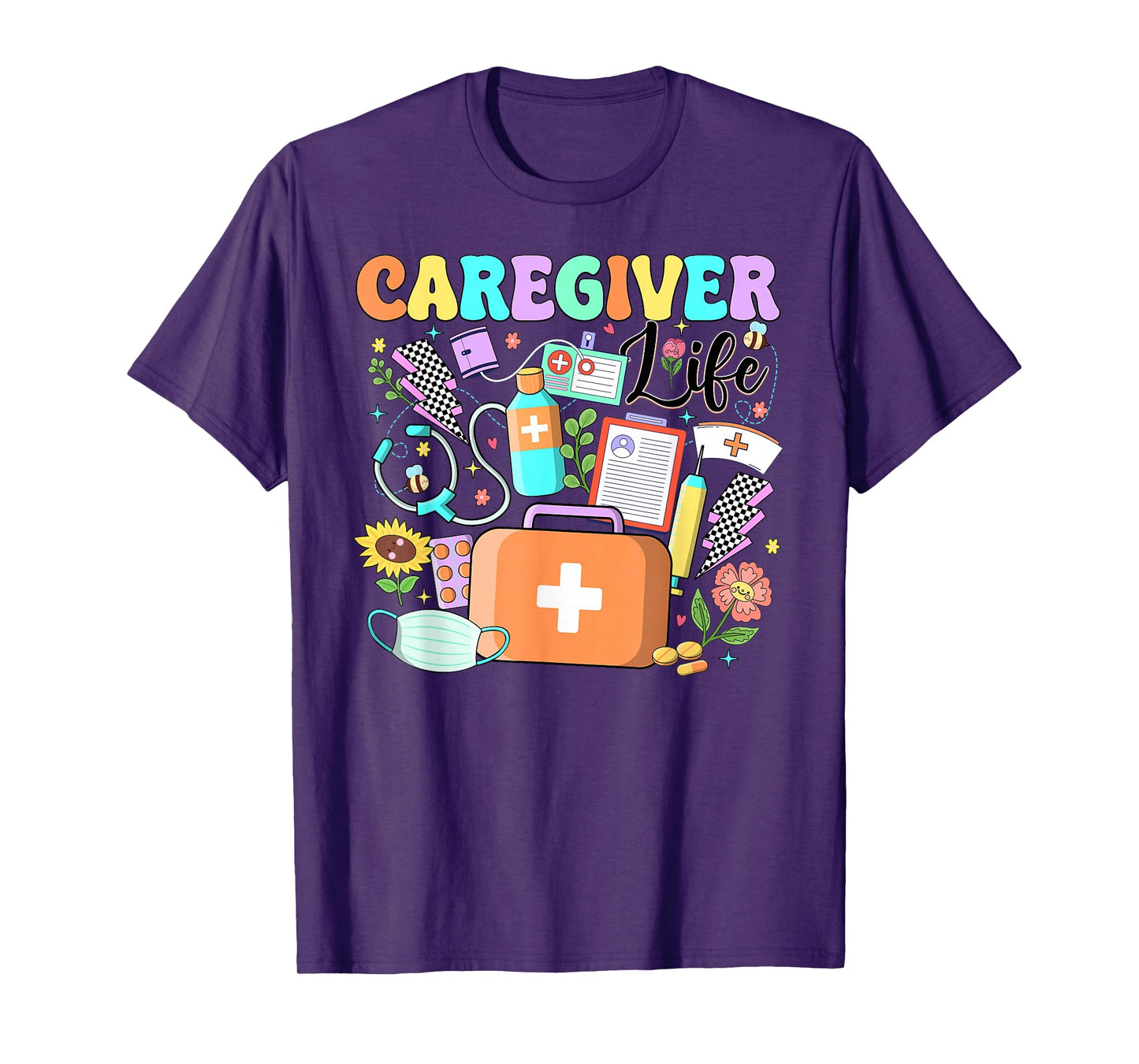 Caregiver Life Nurse Nursing Home National Caregivers Day T-Shirt