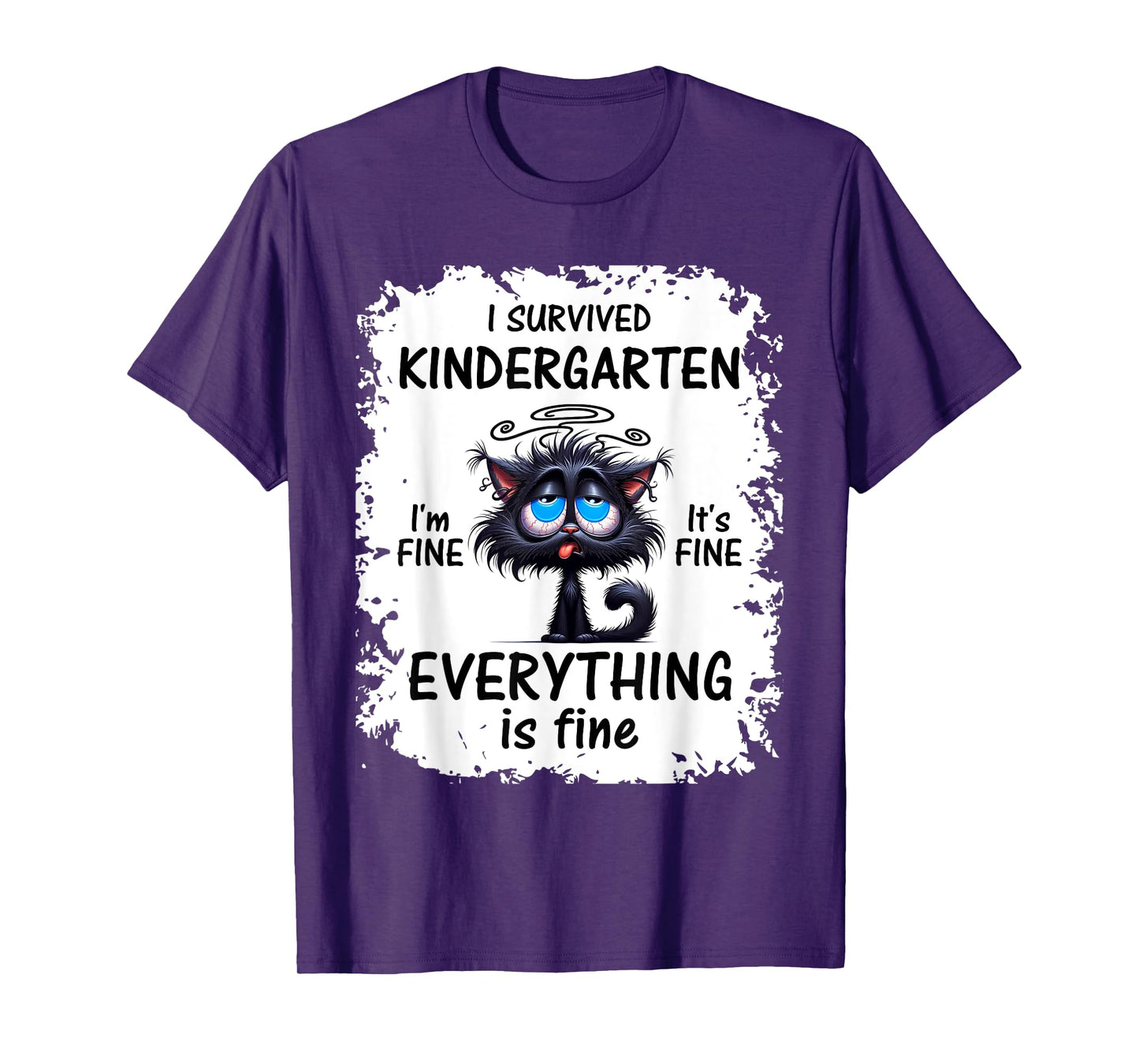 Funny Kindergarten Grad 2025 I Survived Kindergarten T-Shirt