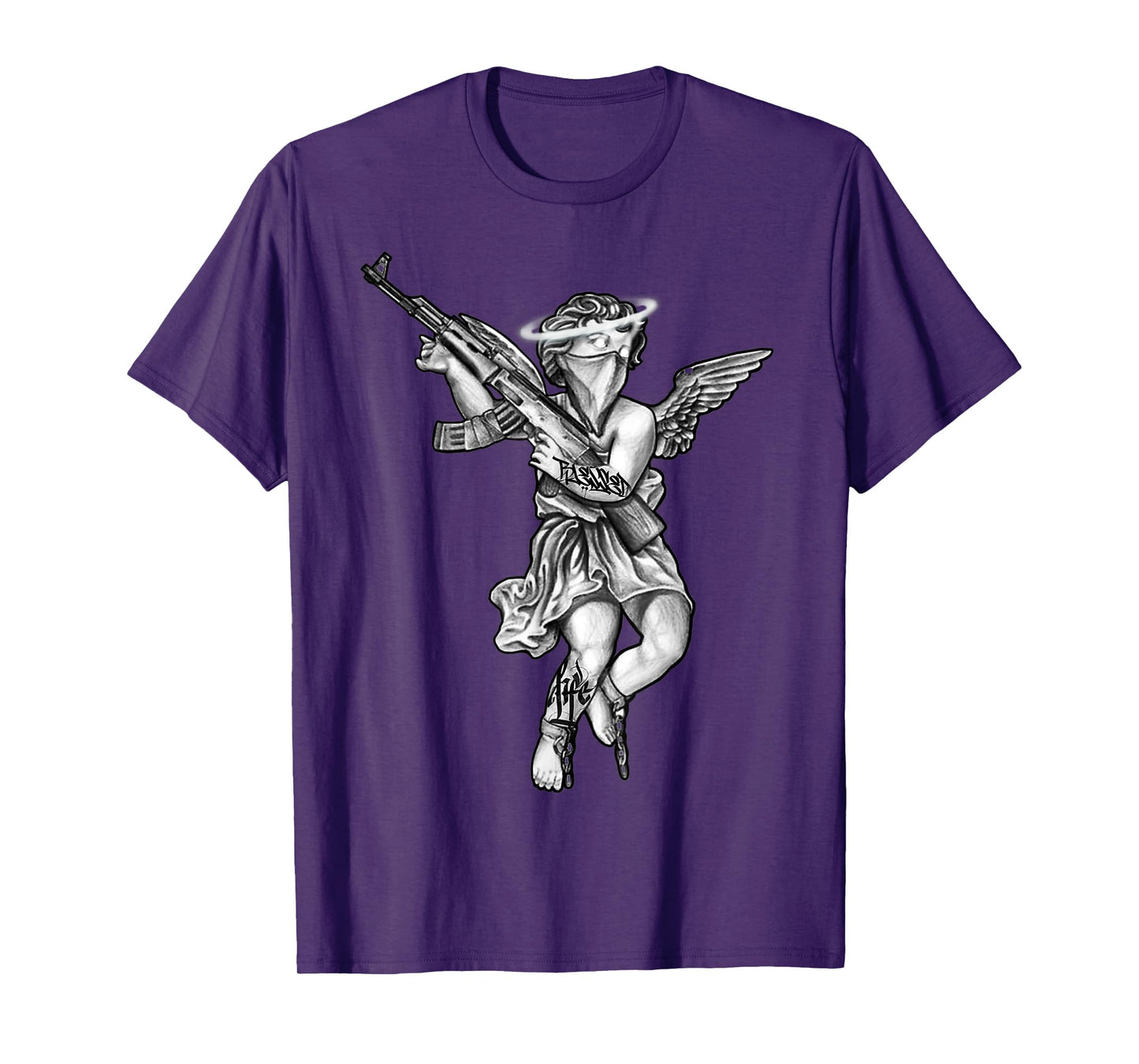 Avenging Angel Sinner Chicano Tattoo T-Shirt