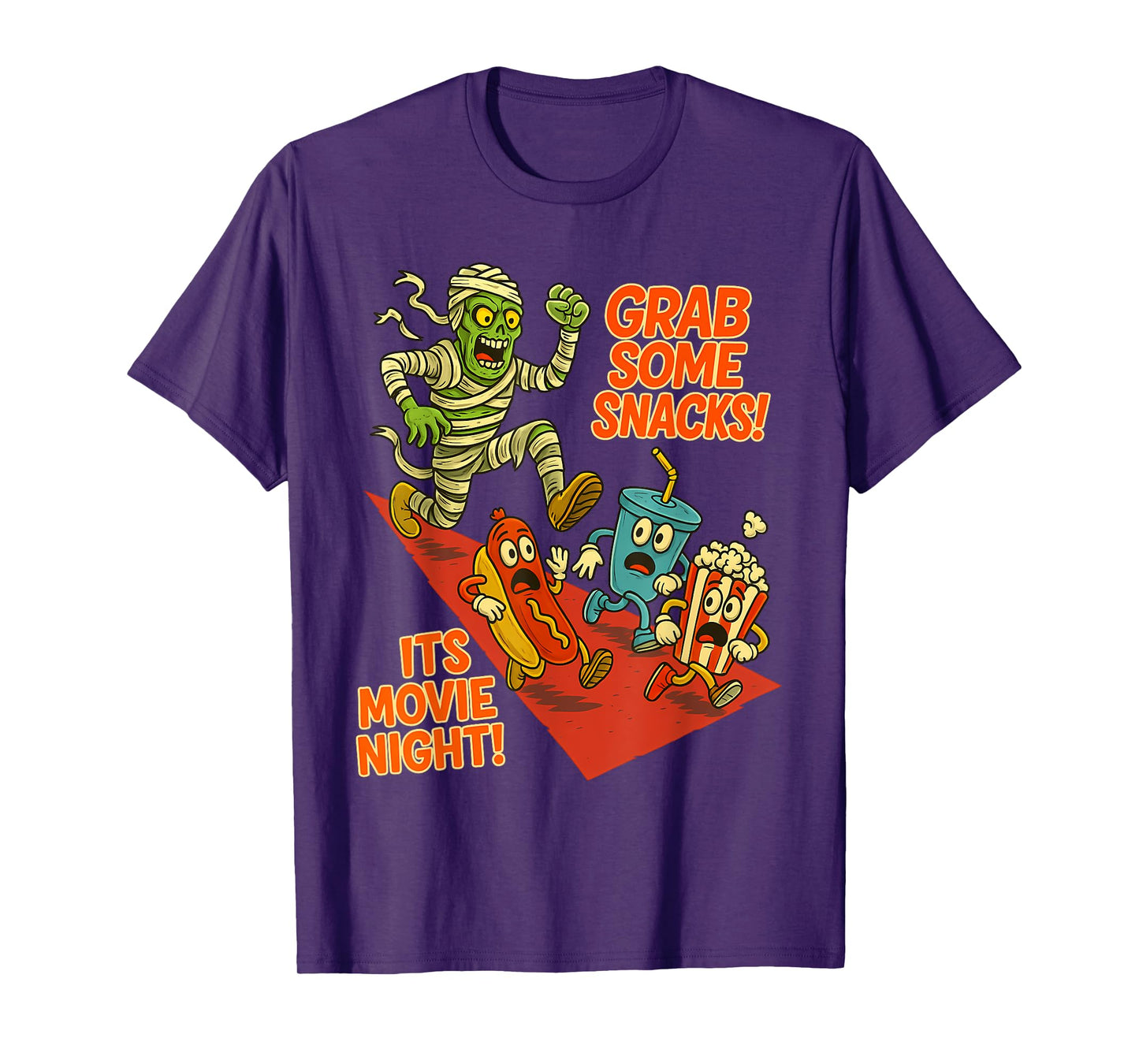 Grab Some Snacks! It's Movie Night! Halloween Horror Nights T-Shirt