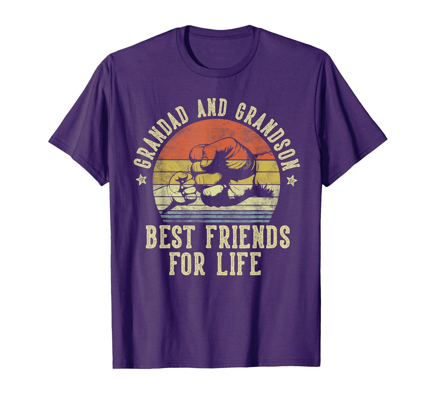 Grandad and Grandson Best Friends for Life Funny Grandad T-Shirt, Small, Black