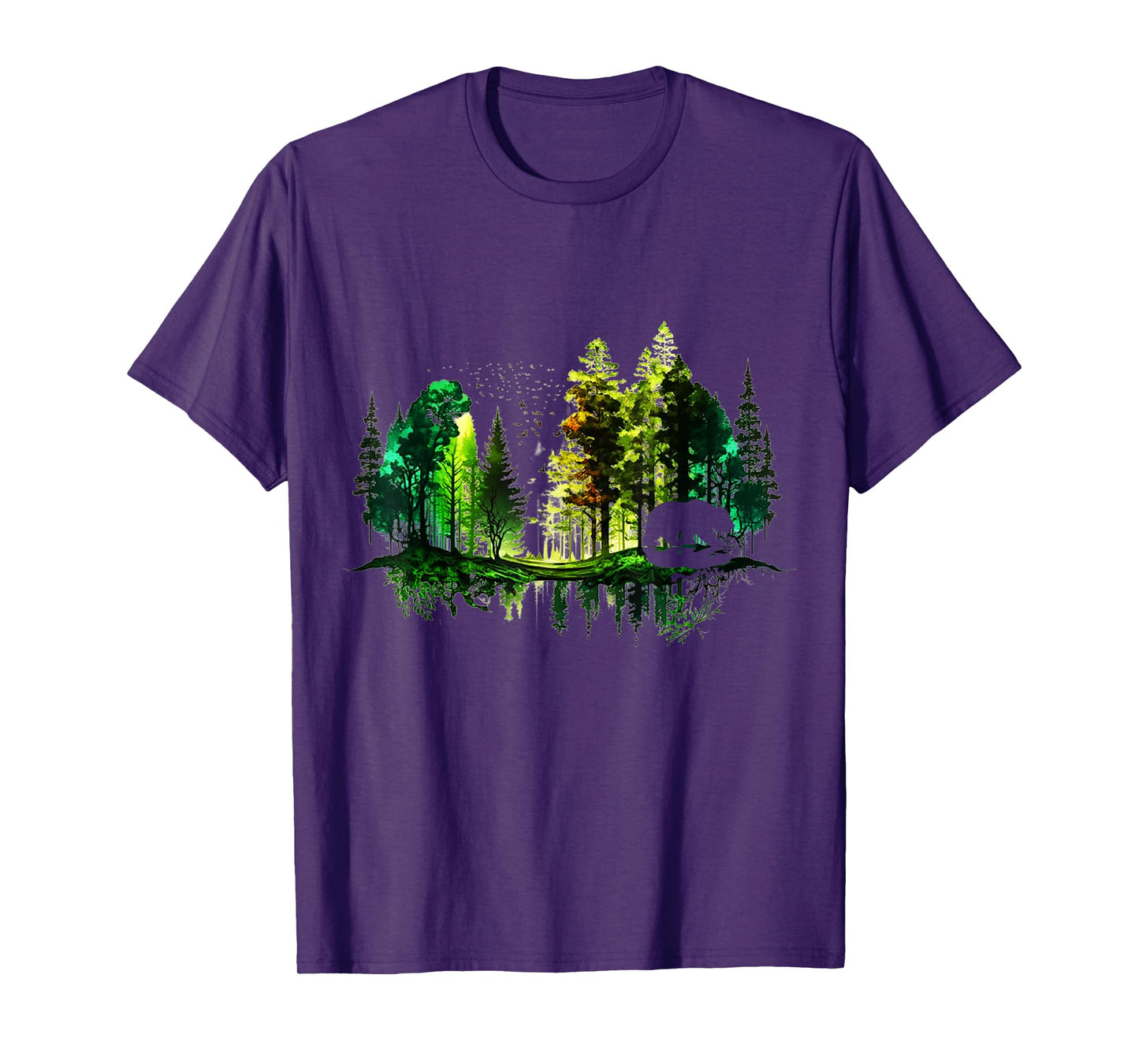 Trees Reflection Wildlife Nature Animal Bear Outdoor Forest T-Shirt