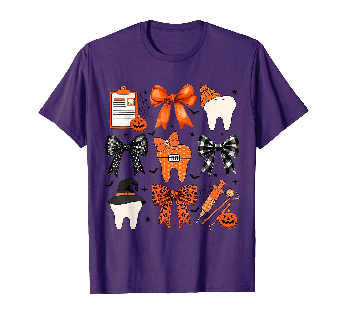 Coquette Halloween Dentist Dental Assistant Teeth Halloween T-Shirt