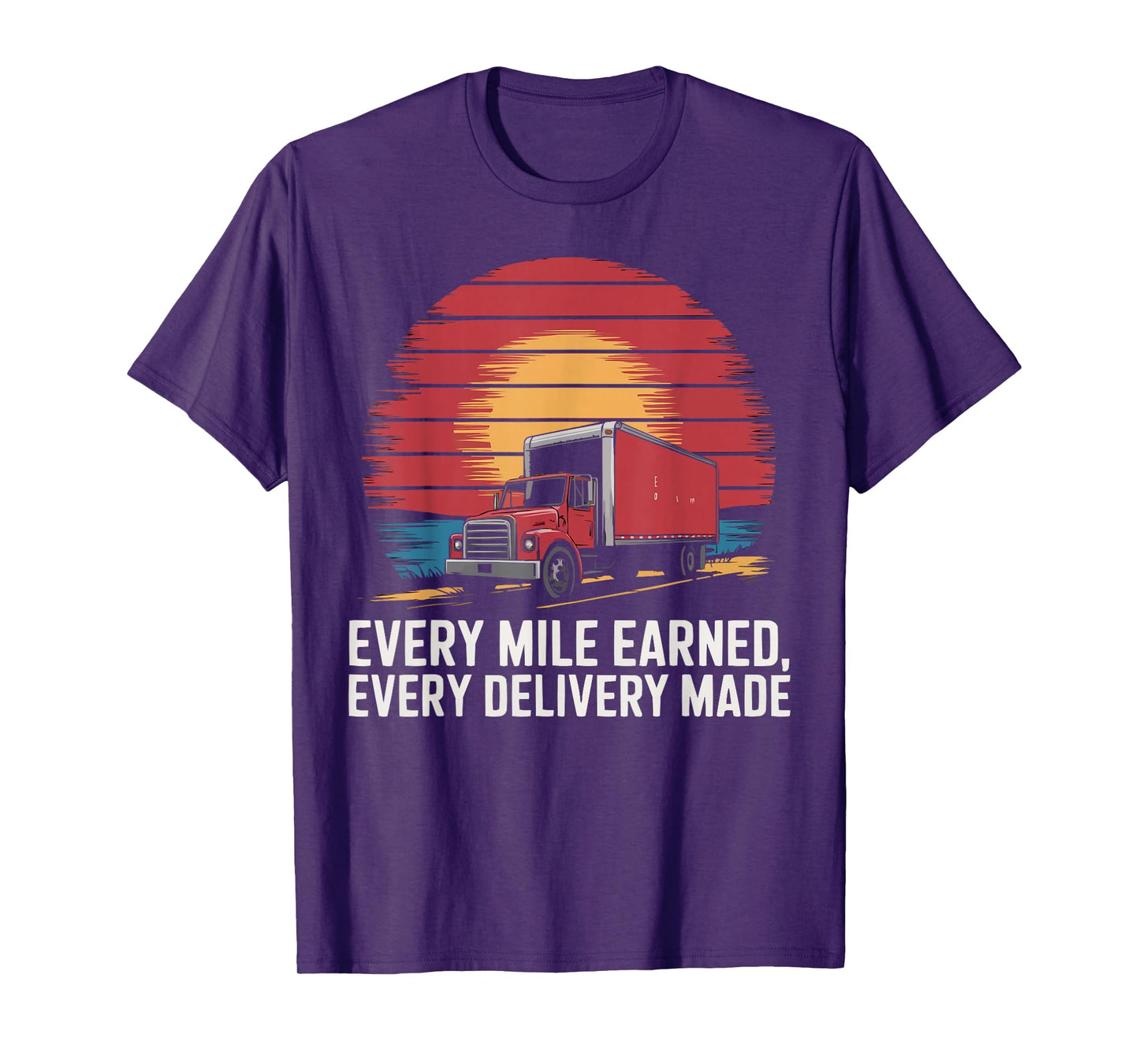 Box Truck Driving Truck Driver Proud Trucker T-Shirt