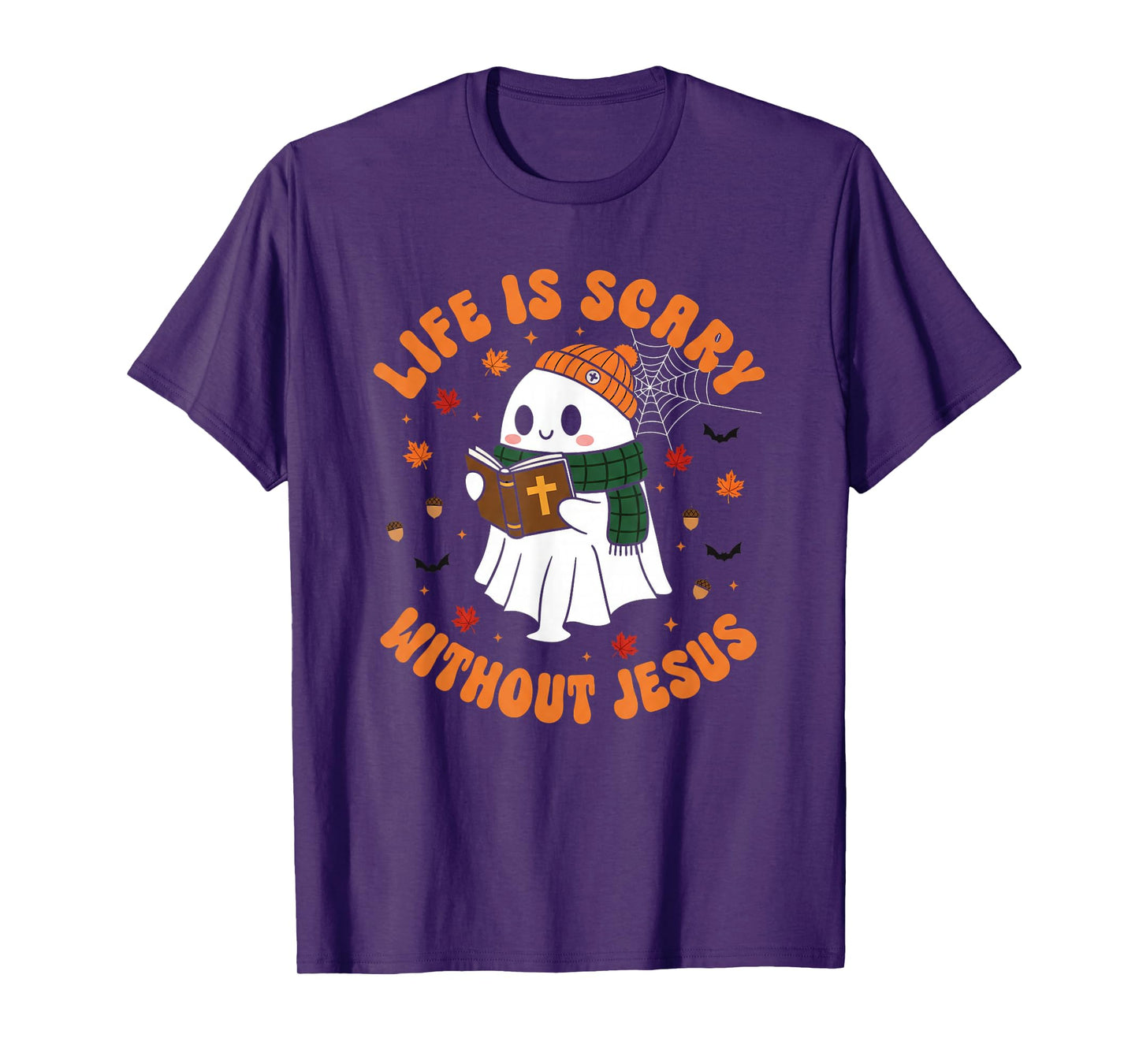 Life is Scary Without Jesus - Christian Halloween T-Shirt