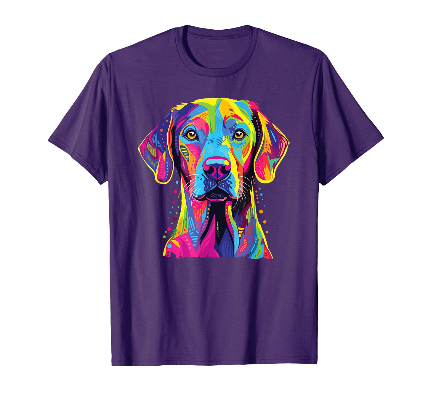Watercolor Colorful Blue Lacy Dog T-Shirt