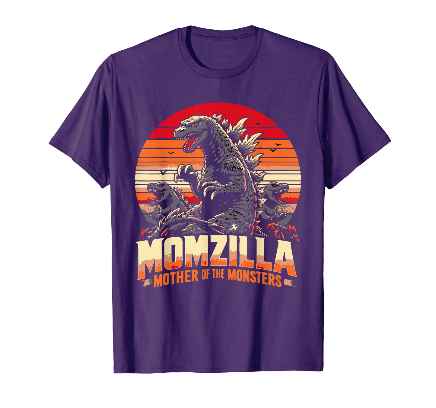 funny Momzilla Mother Of Monsters Retro birthday Mothers day T-Shirt